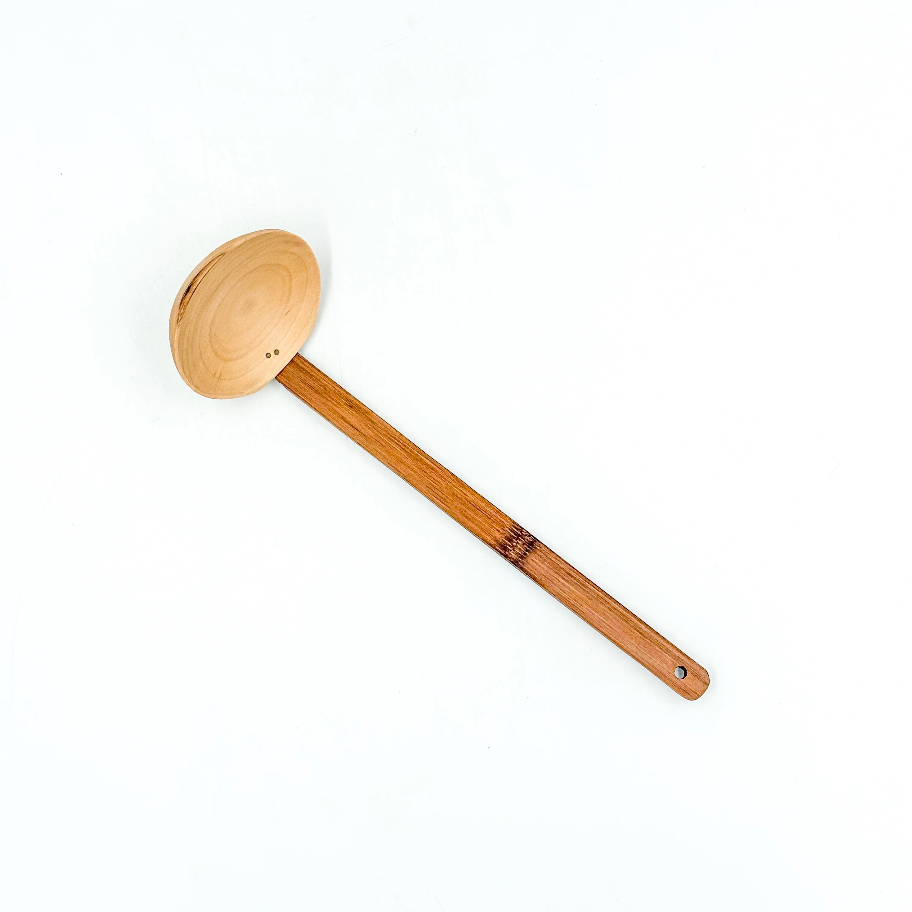 Bamboo and Lotus Wood Serving Ladle - Image 2