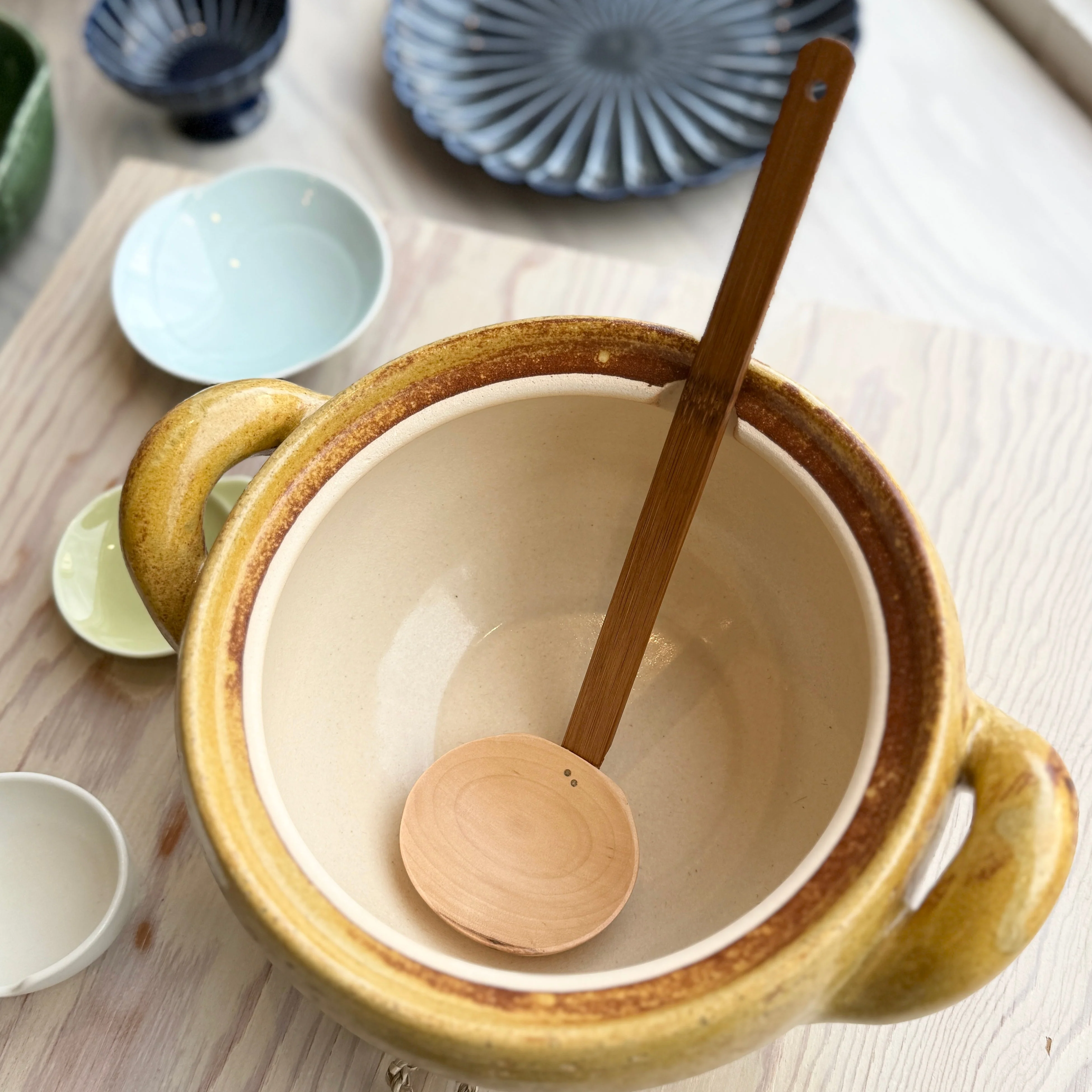 Bamboo and Lotus Wood Serving Ladle - Image 5