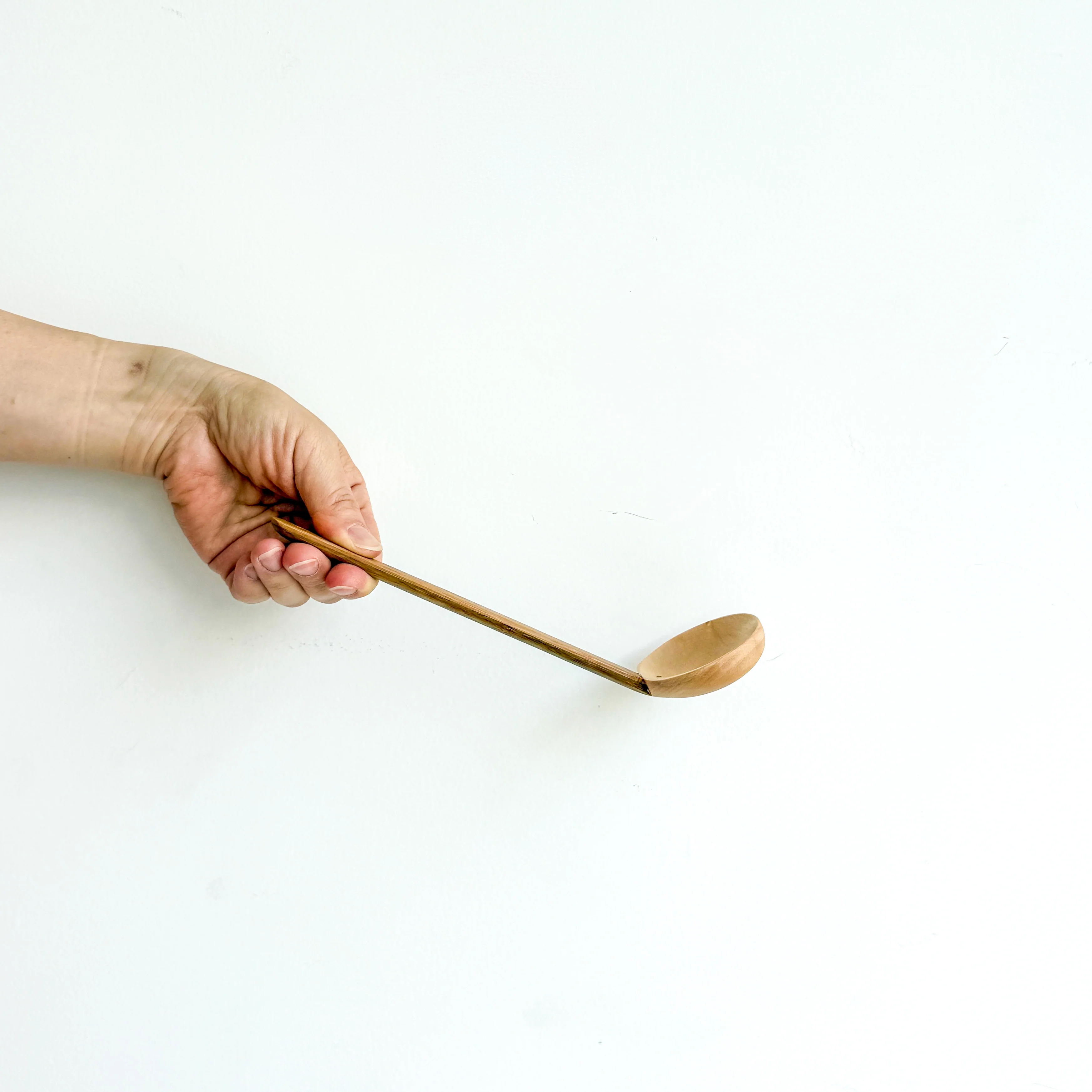 Bamboo and Lotus Wood Serving Ladle - Image 7