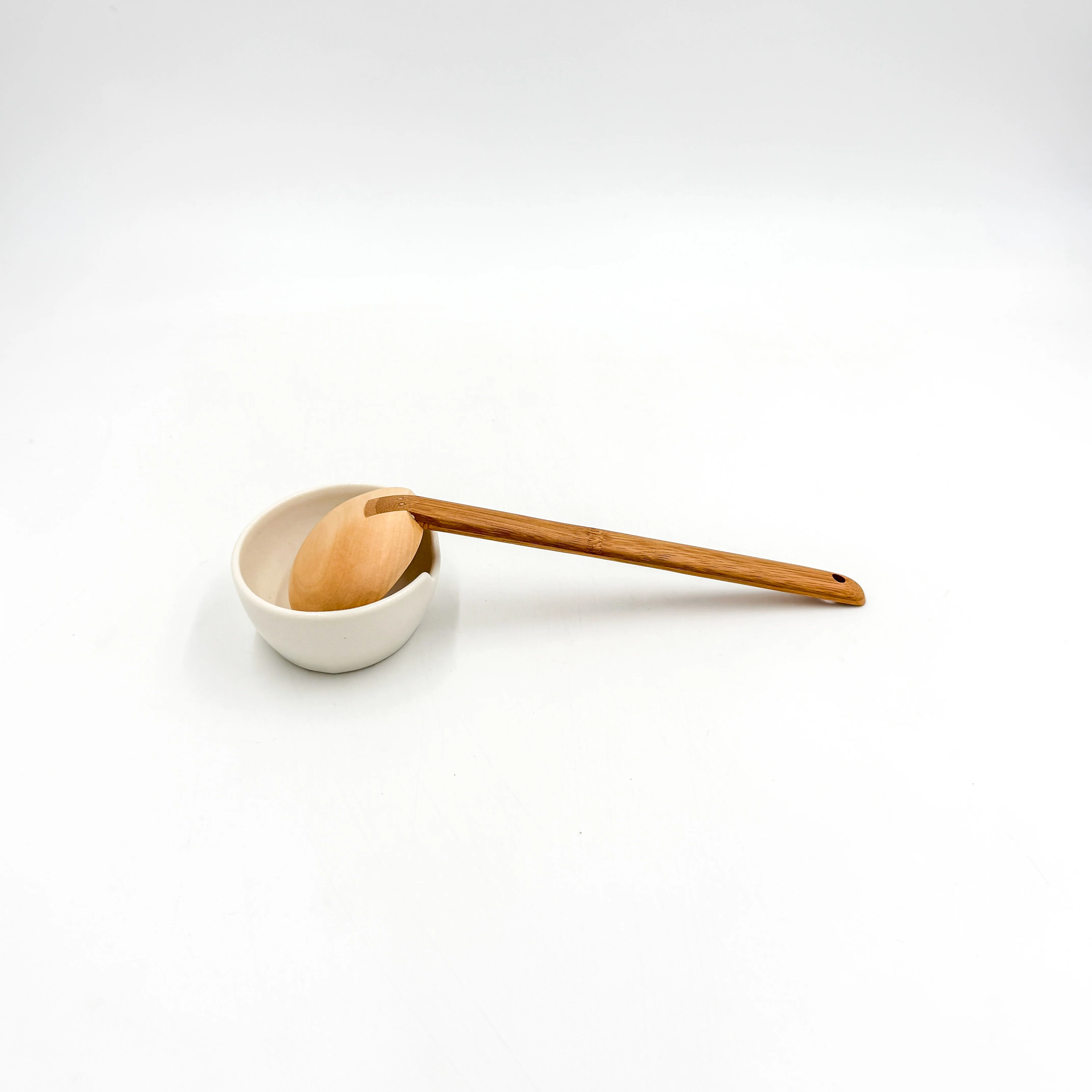 Bamboo and Lotus Wood Serving Ladle - Image 8