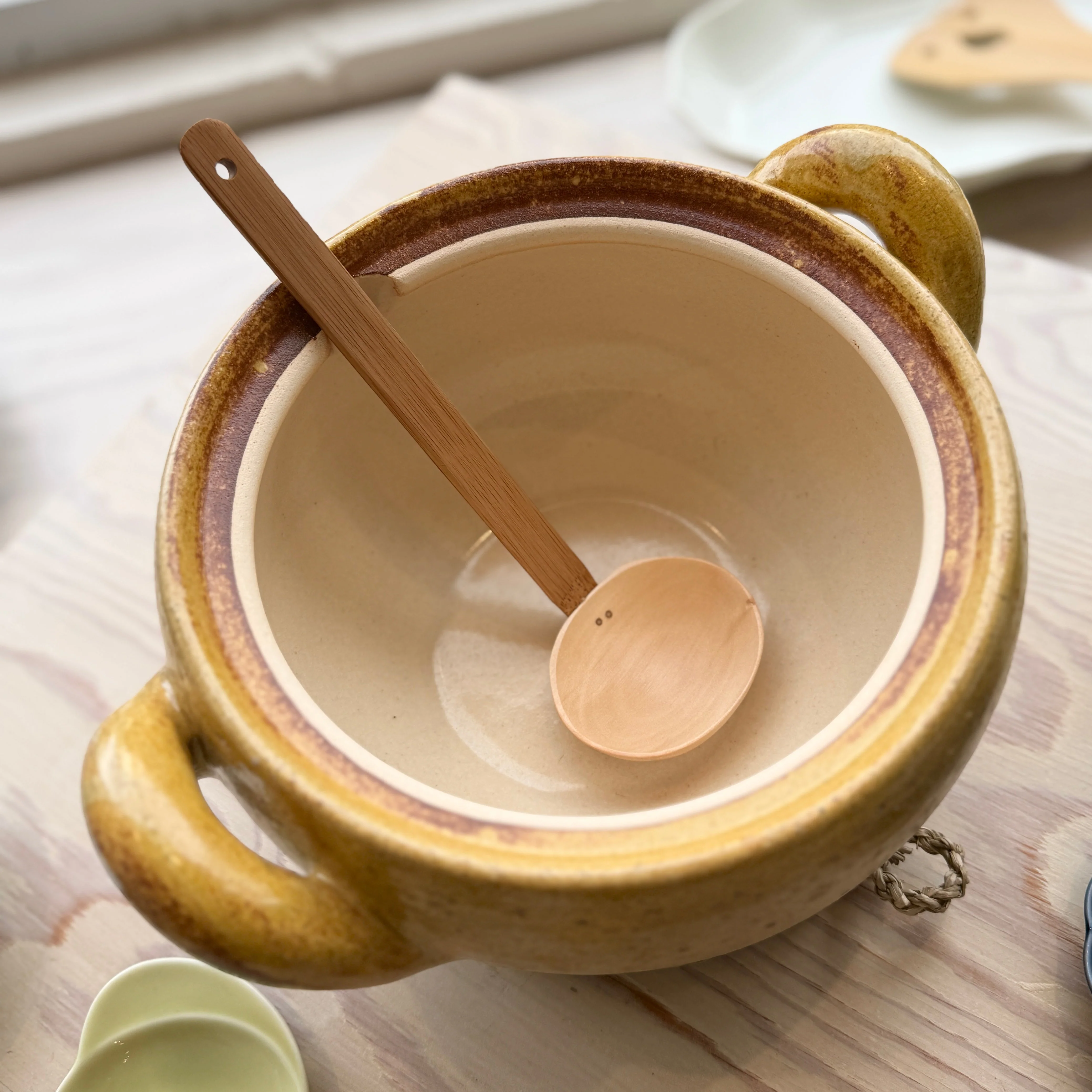 Bamboo and Lotus Wood Serving Ladle - Image 9