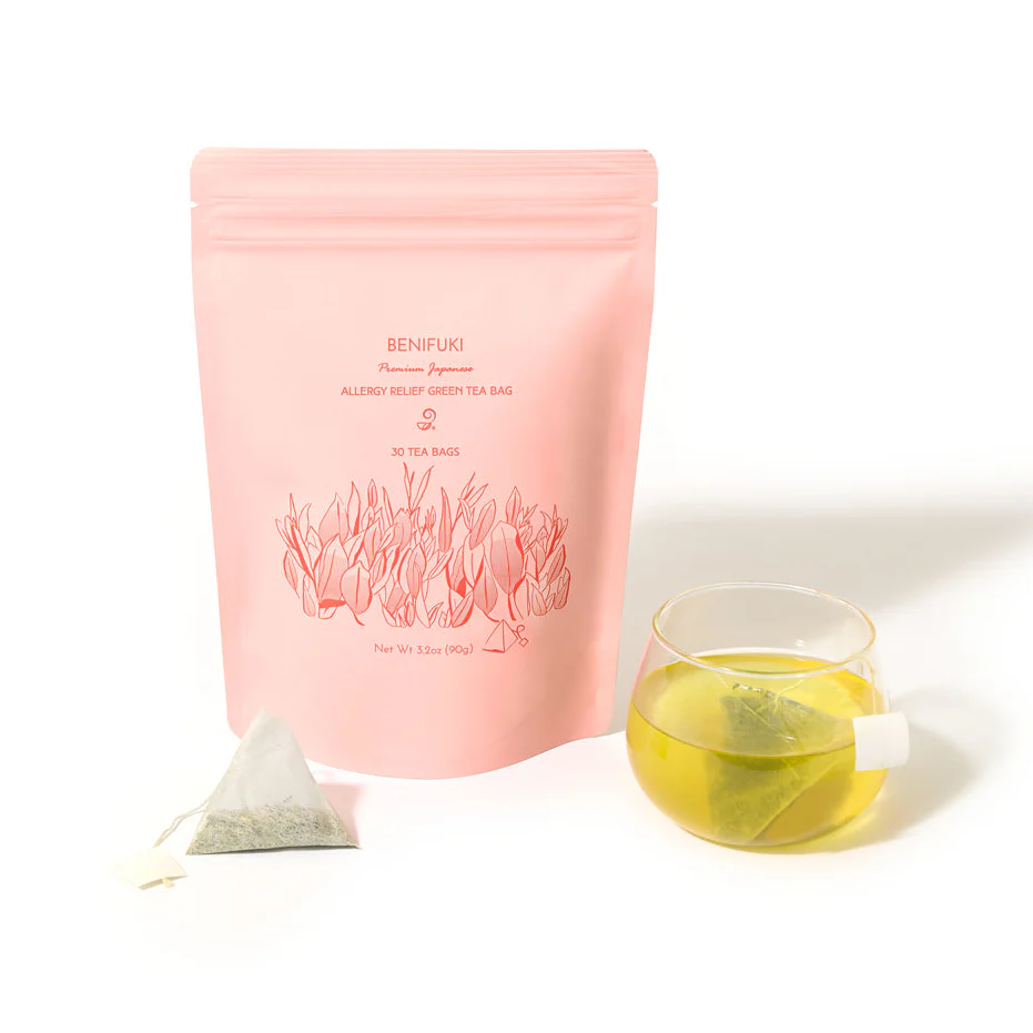 BENIFUKI – Allergy Relief Japanese Green Tea (30 Tea Bags) - Image 2