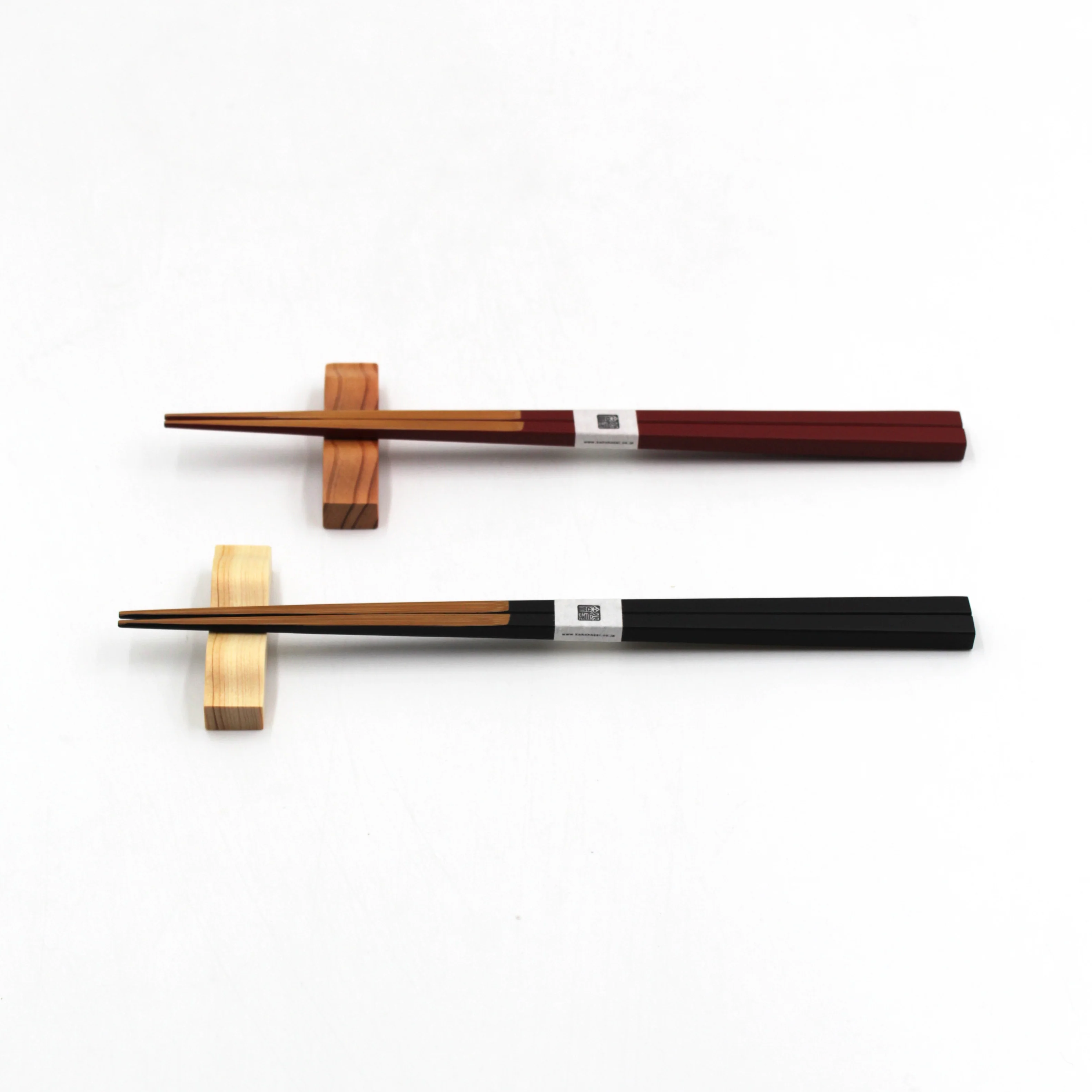 Cedar and Hinoki Cypress Wave Chopstick Rest Set (5-piece) - Image 6
