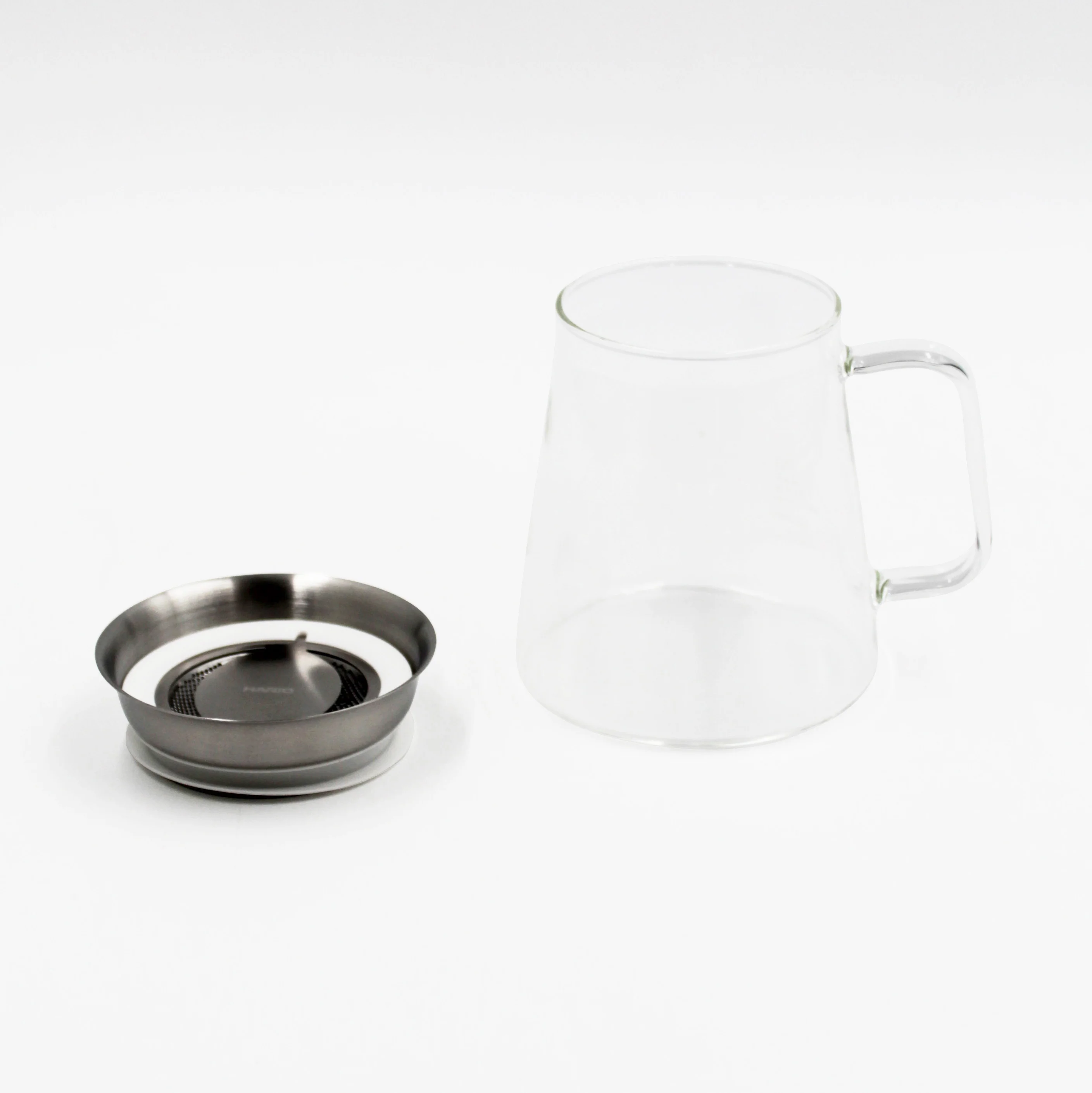 Conical Glass Tea Server with Handle - Image 4