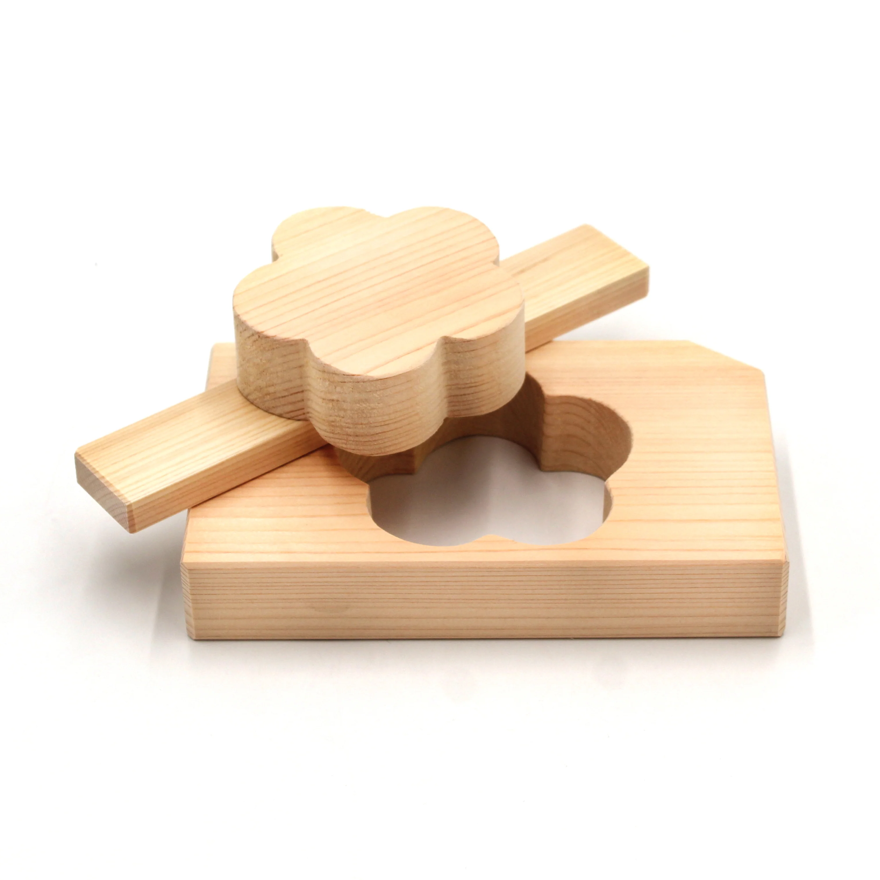 Hinoki Wood Mold (Plum Blossom) - Image 4