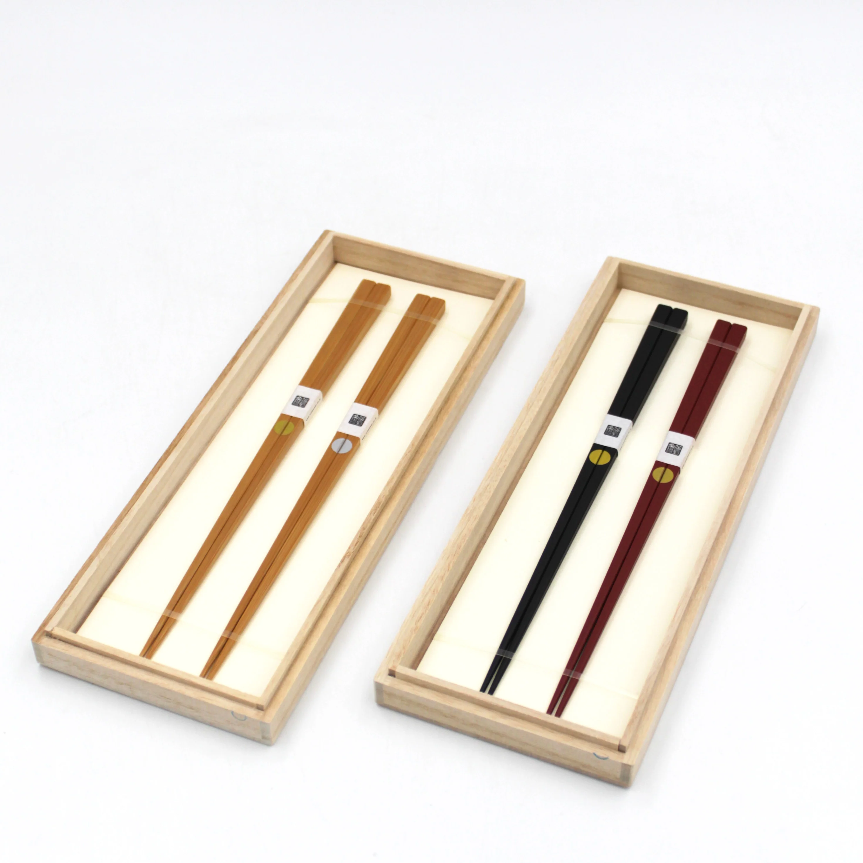 Enso Bamboo Chopsticks Gift Set in Kiri Wood Box - Image 2