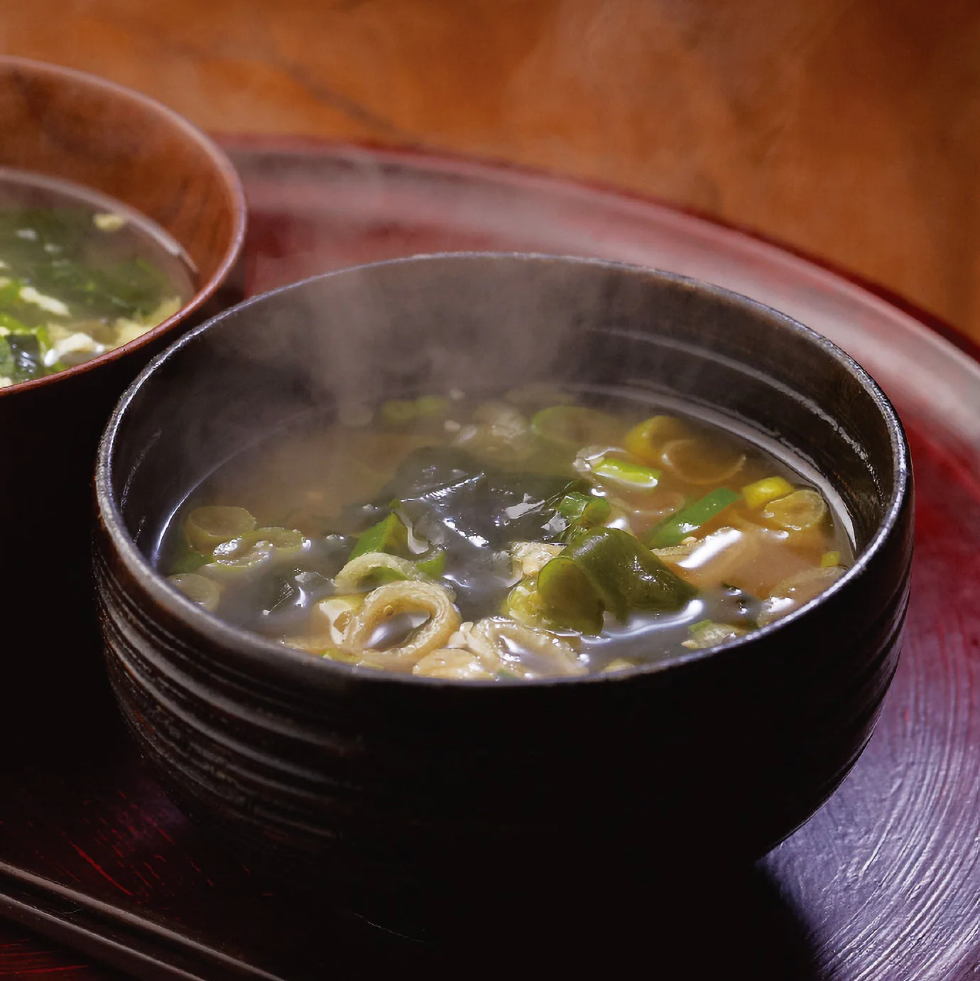 Freeze-Dried Japanese Leek and Wakame Red Miso Soup by Kayanoya (4 packets) - Image 2