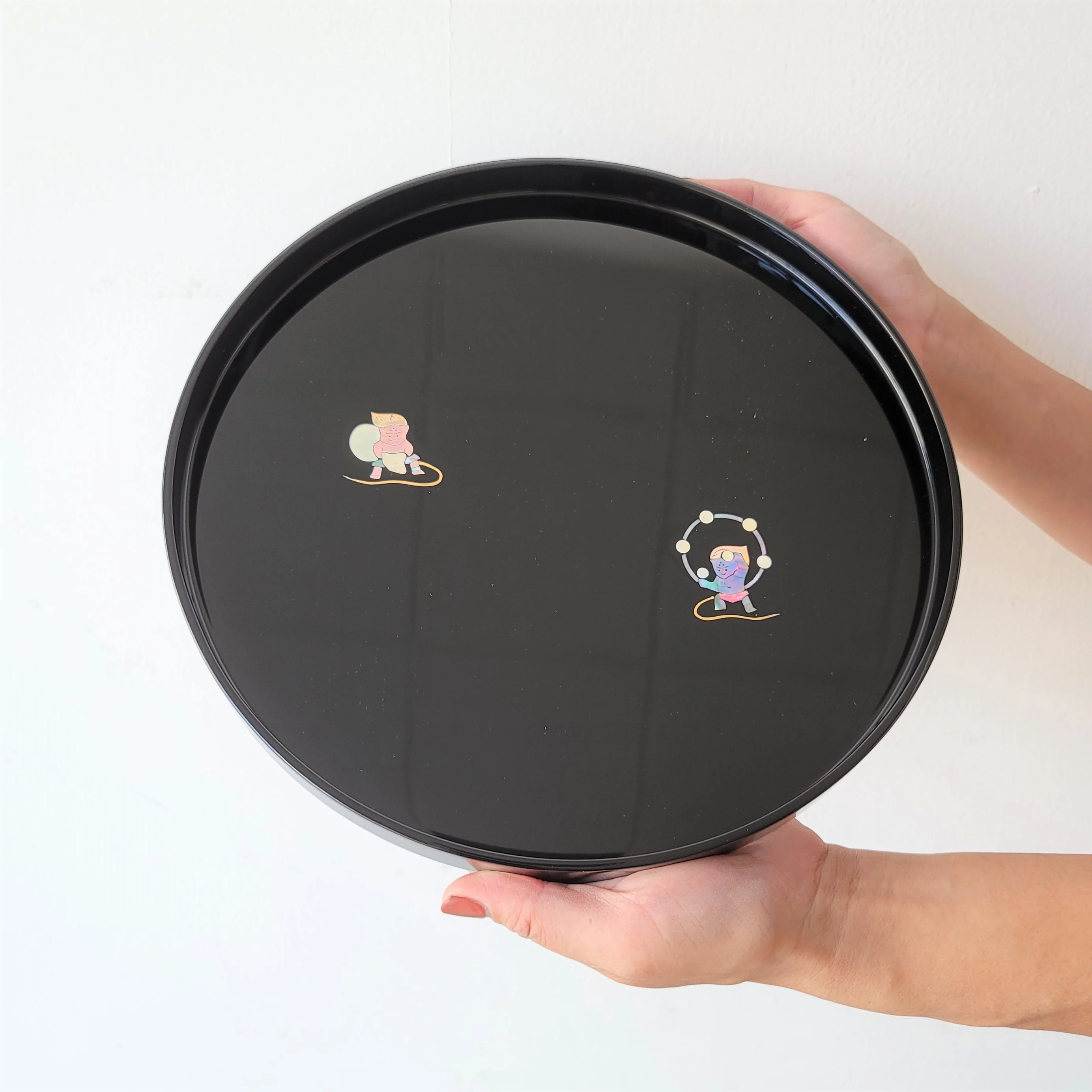 Fujin-Raijin Round Tray - Image 3