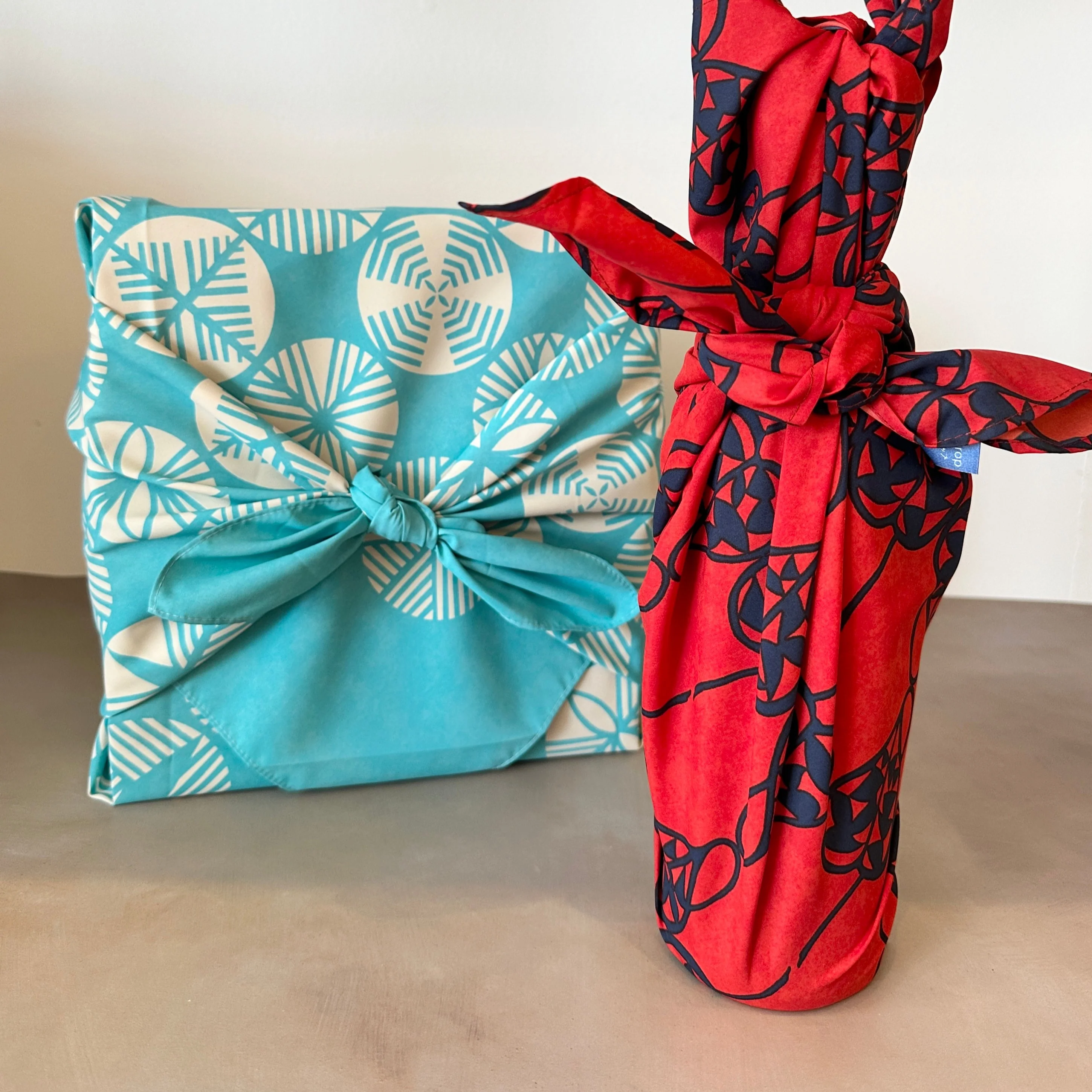 Furoshiki Isa Monyo Water-Repellent 70 (Pine Turquoise) - Image 3