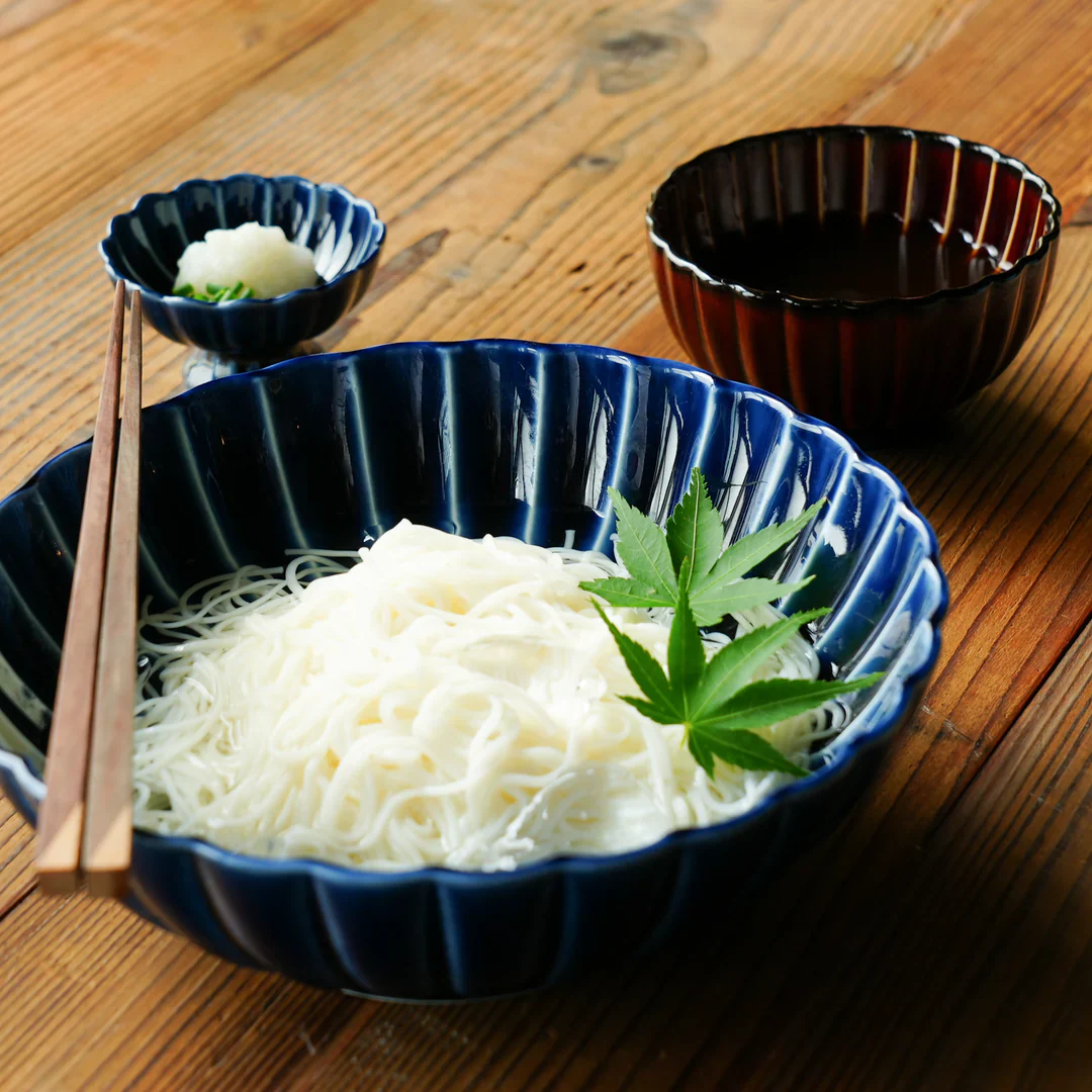 Giyaman Aizome Blue Serving Bowl - Image 5