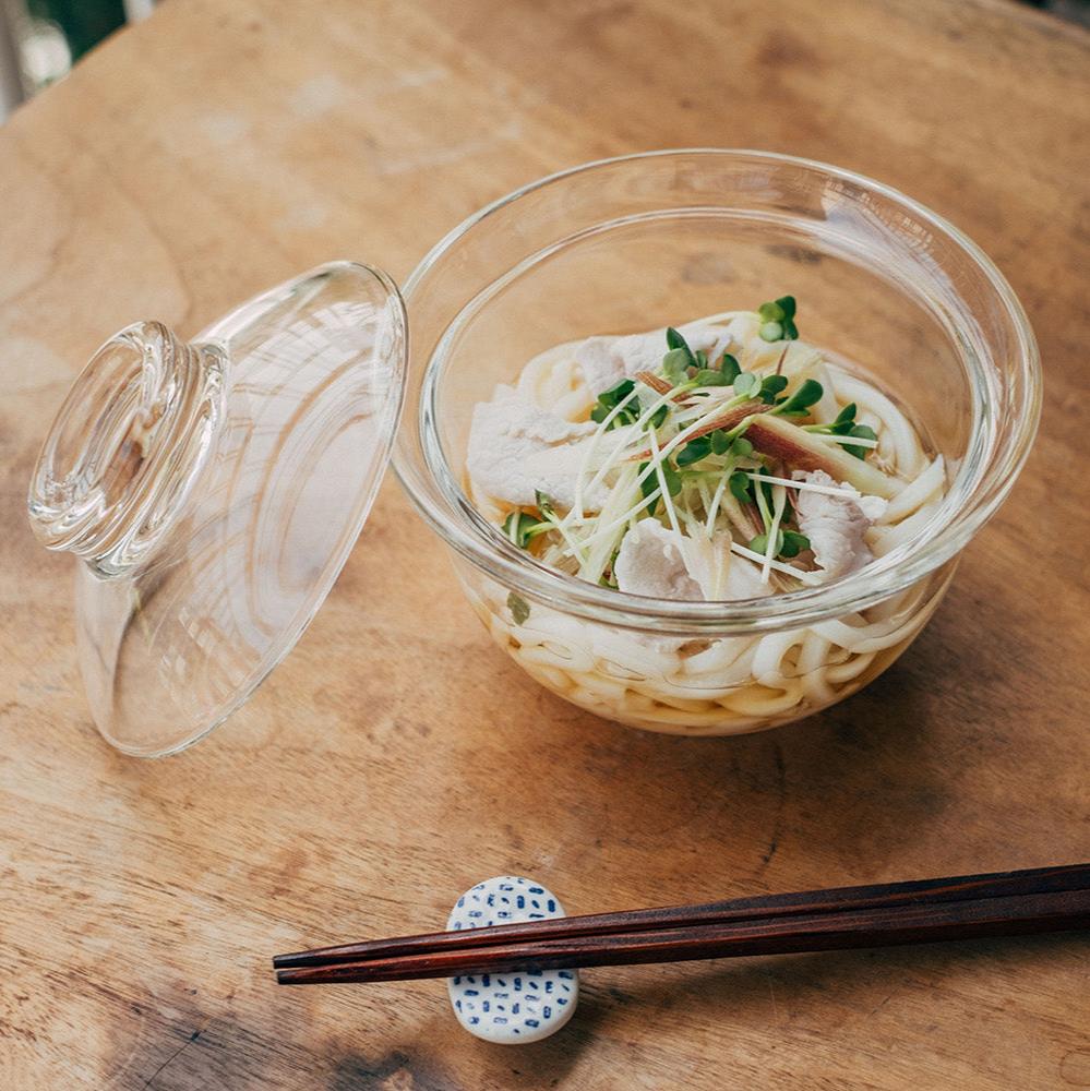 Glass Donburi Bowl with Lid - Image 5
