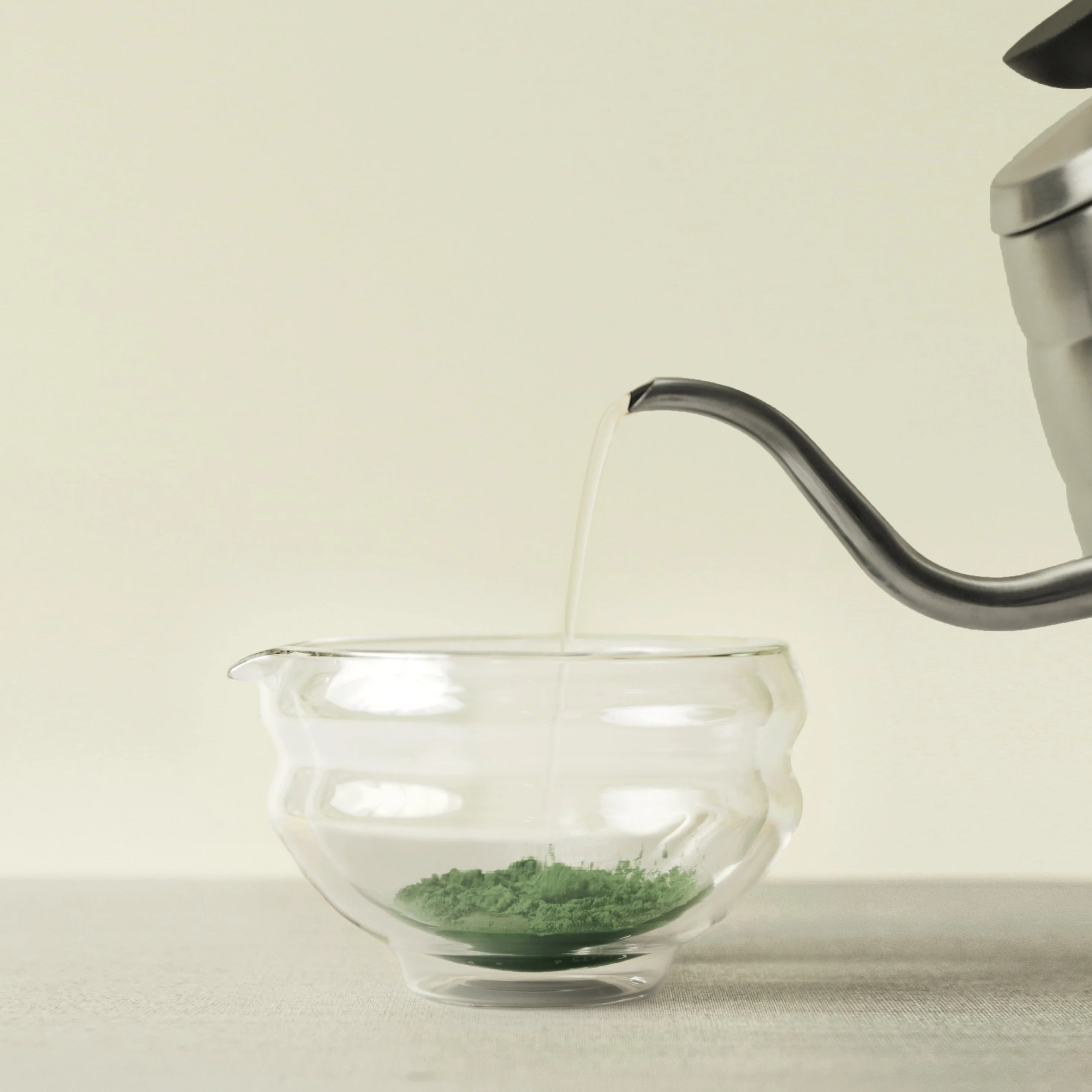 Glass Katakuchi Matcha Serving Bowl - Image 10