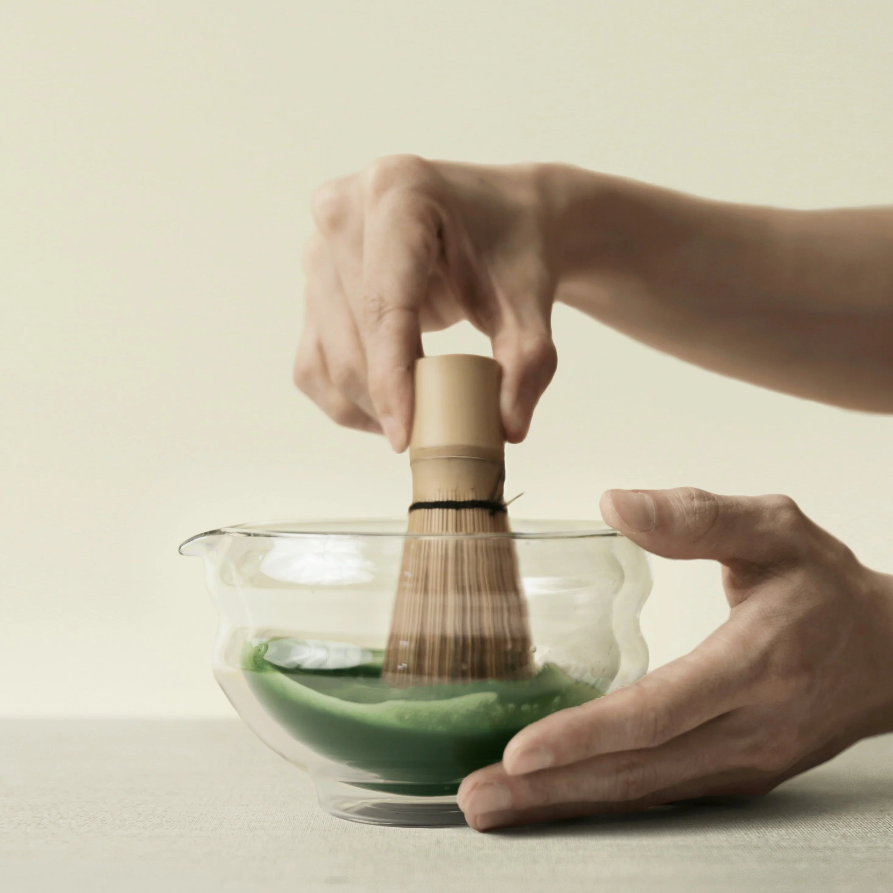 Glass Katakuchi Matcha Serving Bowl - Image 11