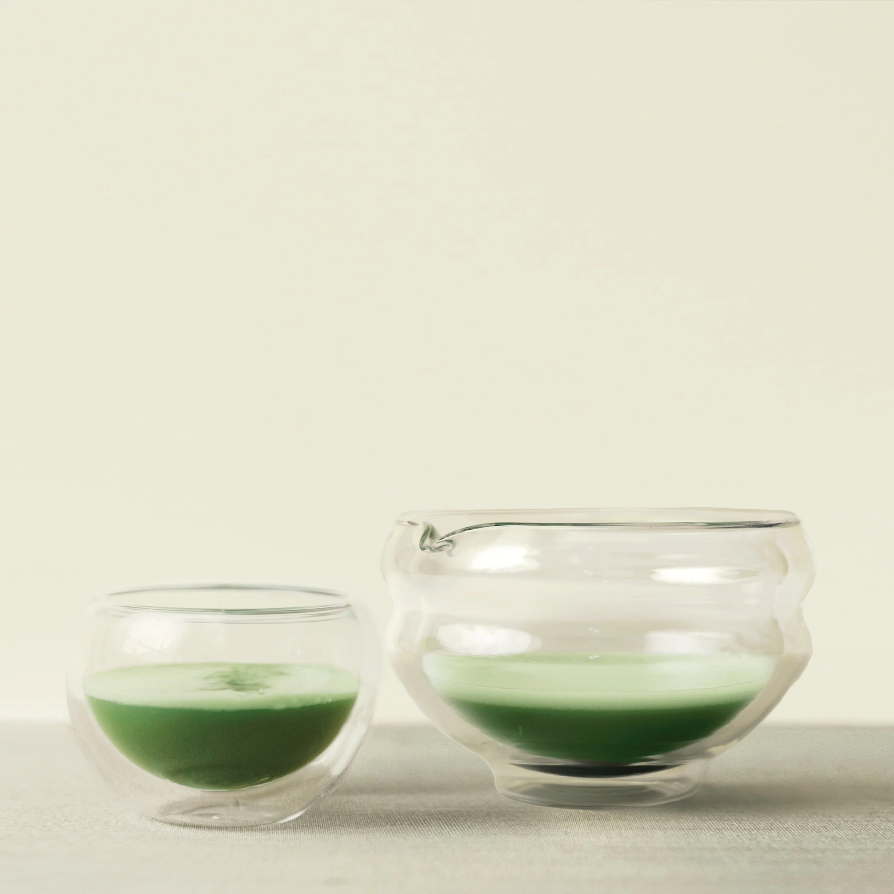 Glass Katakuchi Matcha Serving Bowl - Image 12