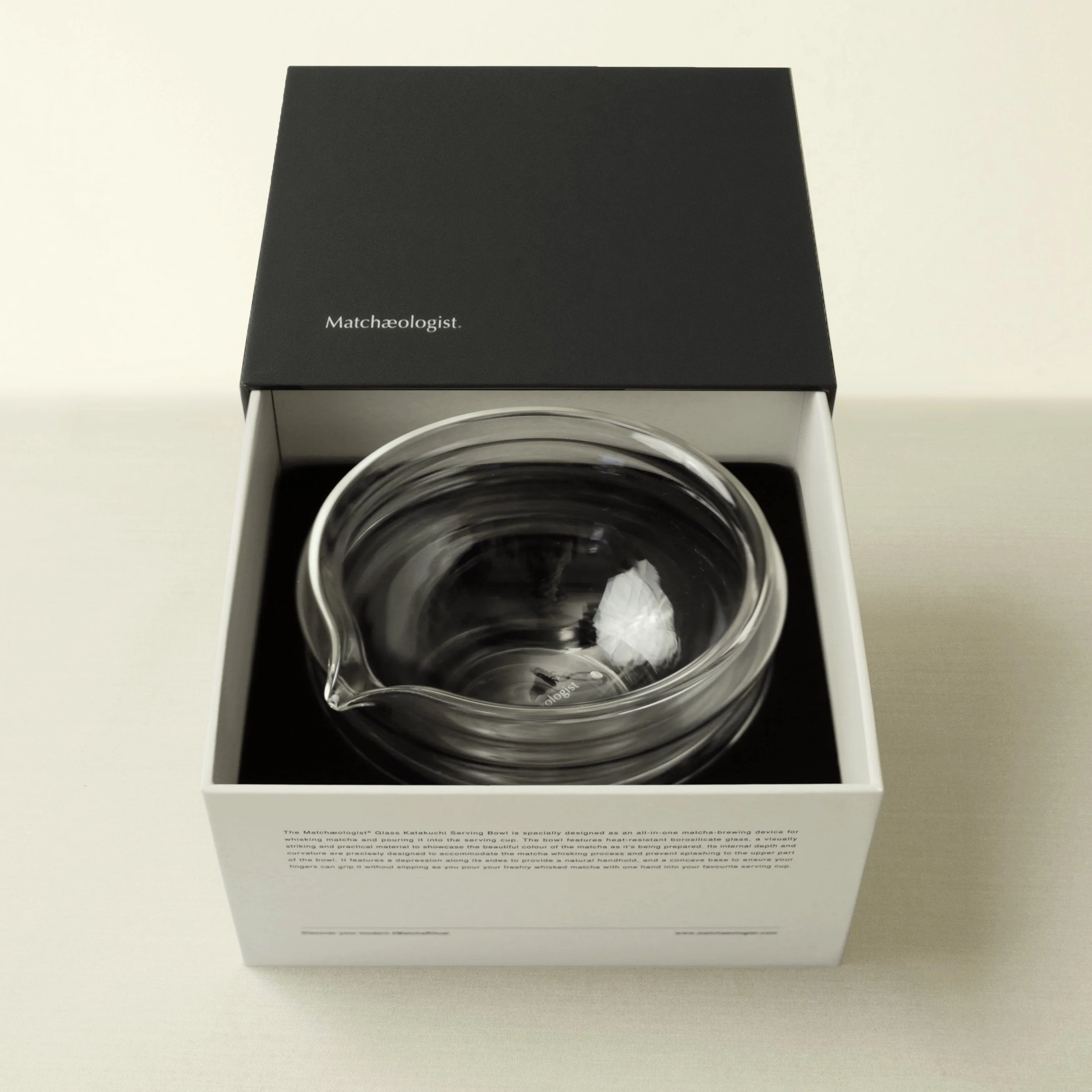 Glass Katakuchi Matcha Serving Bowl - Image 5