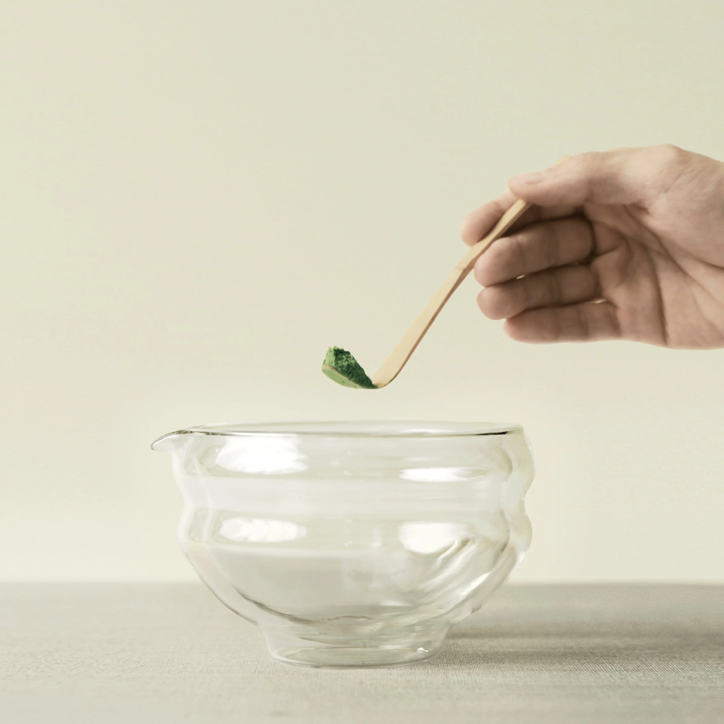 Glass Katakuchi Matcha Serving Bowl - Image 8
