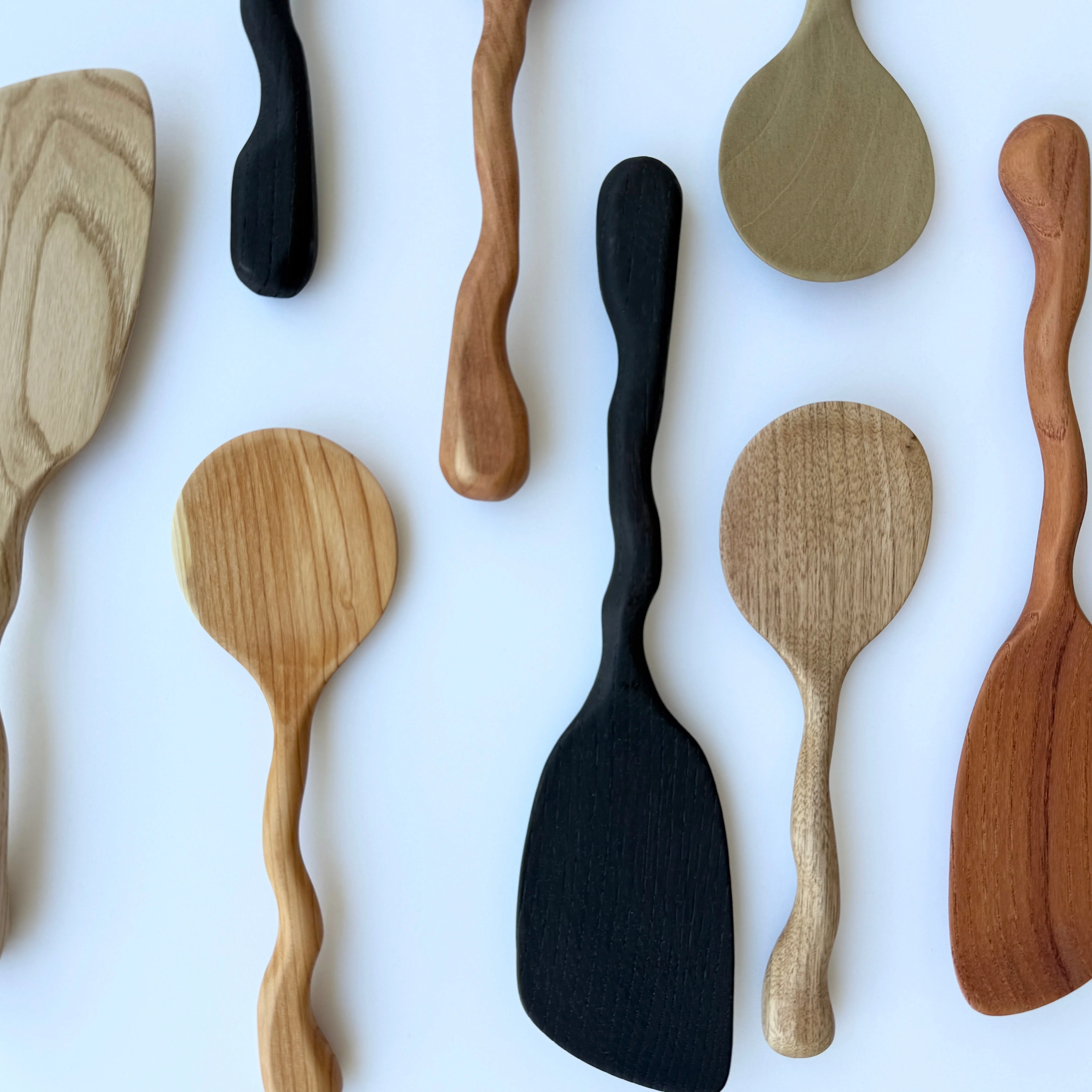 Hand-Carved Hida Natural Wood Spatula - Image 13