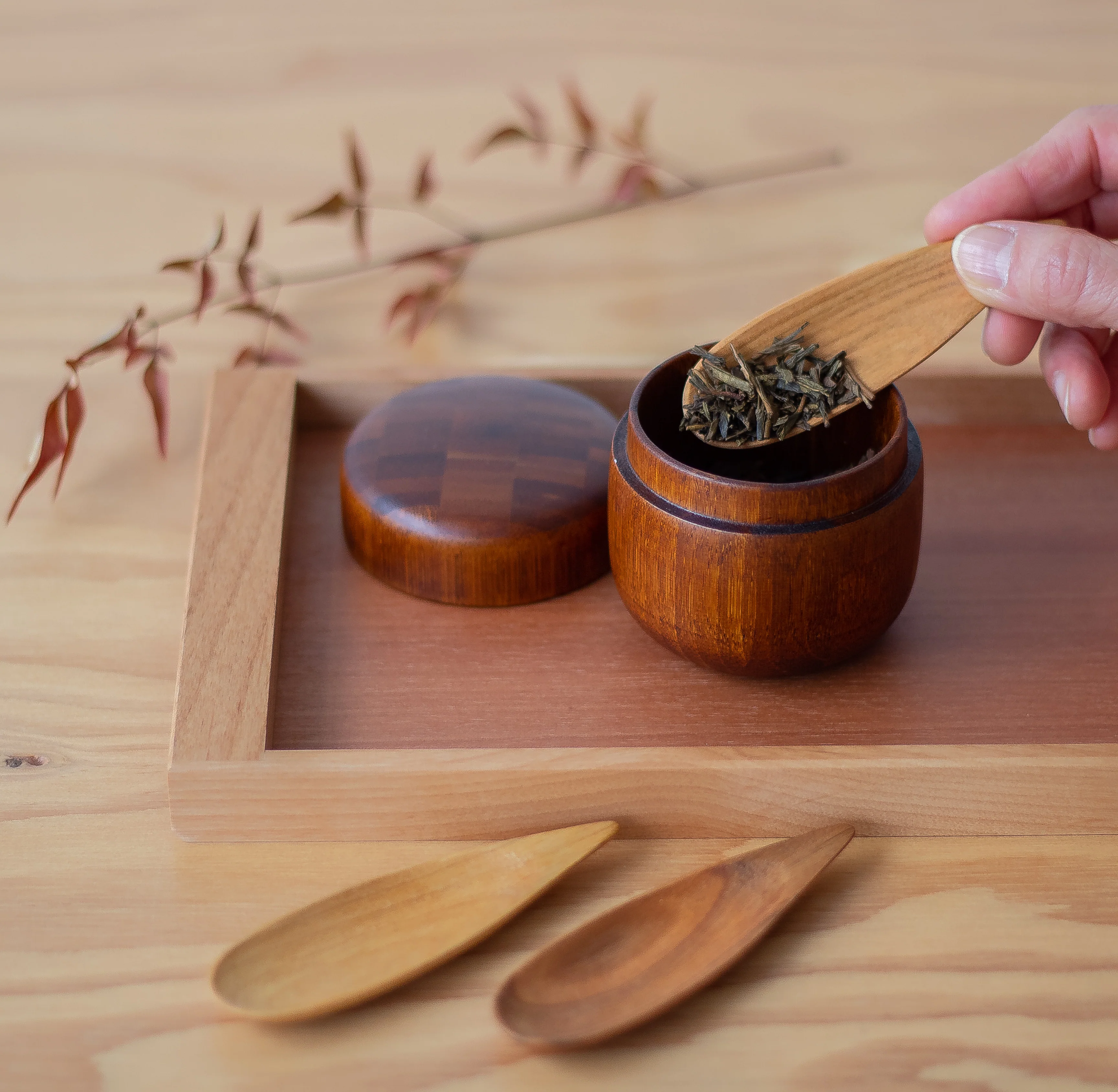 Japanese Yamasakura Tea Scoop - Image 3