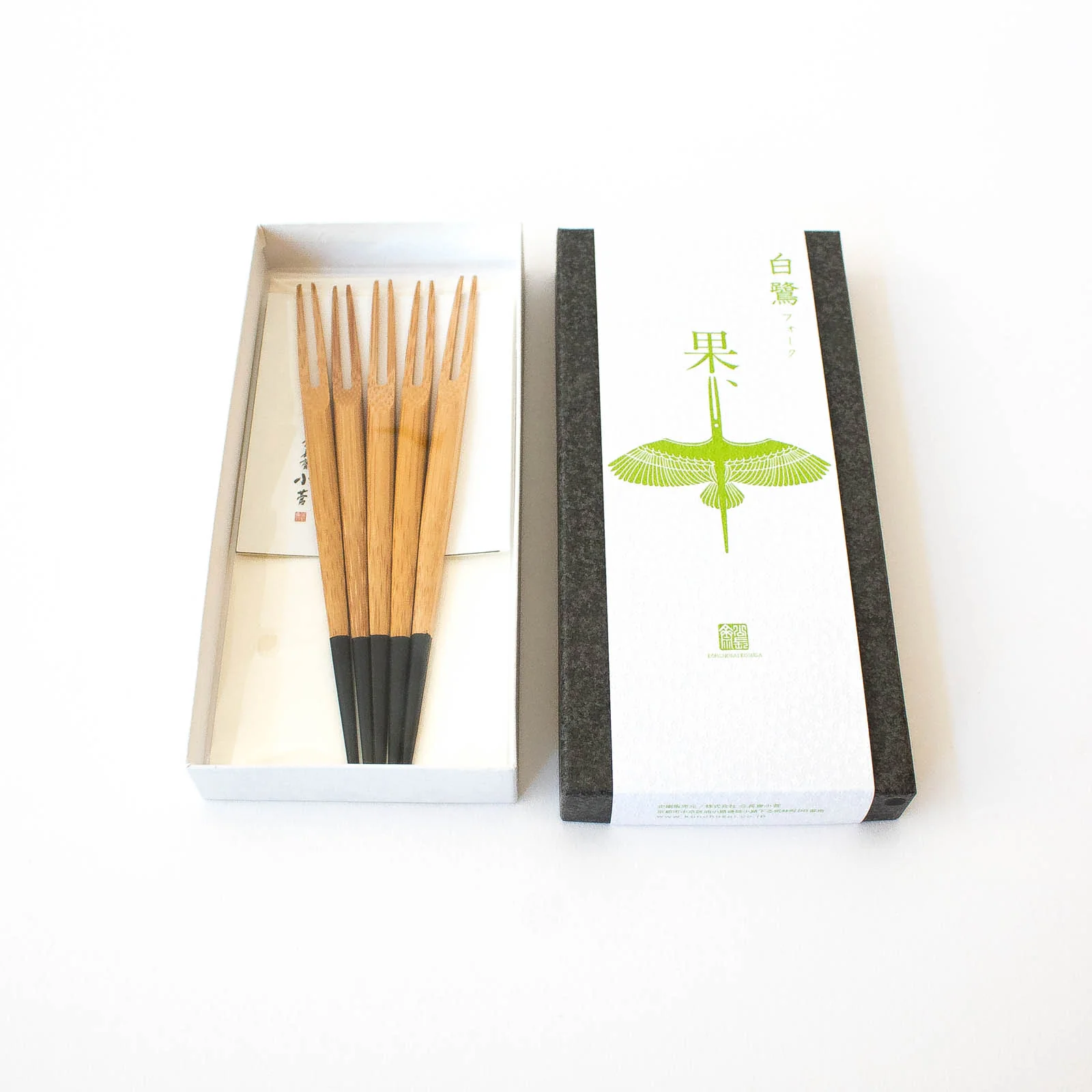 Kyoto Bamboo Tori Dessert Fork (Set of 5) - Image 6