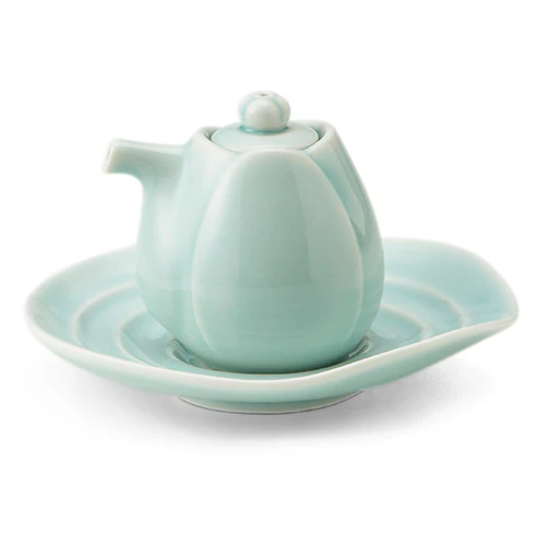Lotus Bluegreen Soy Sauce Saucer - Image 5