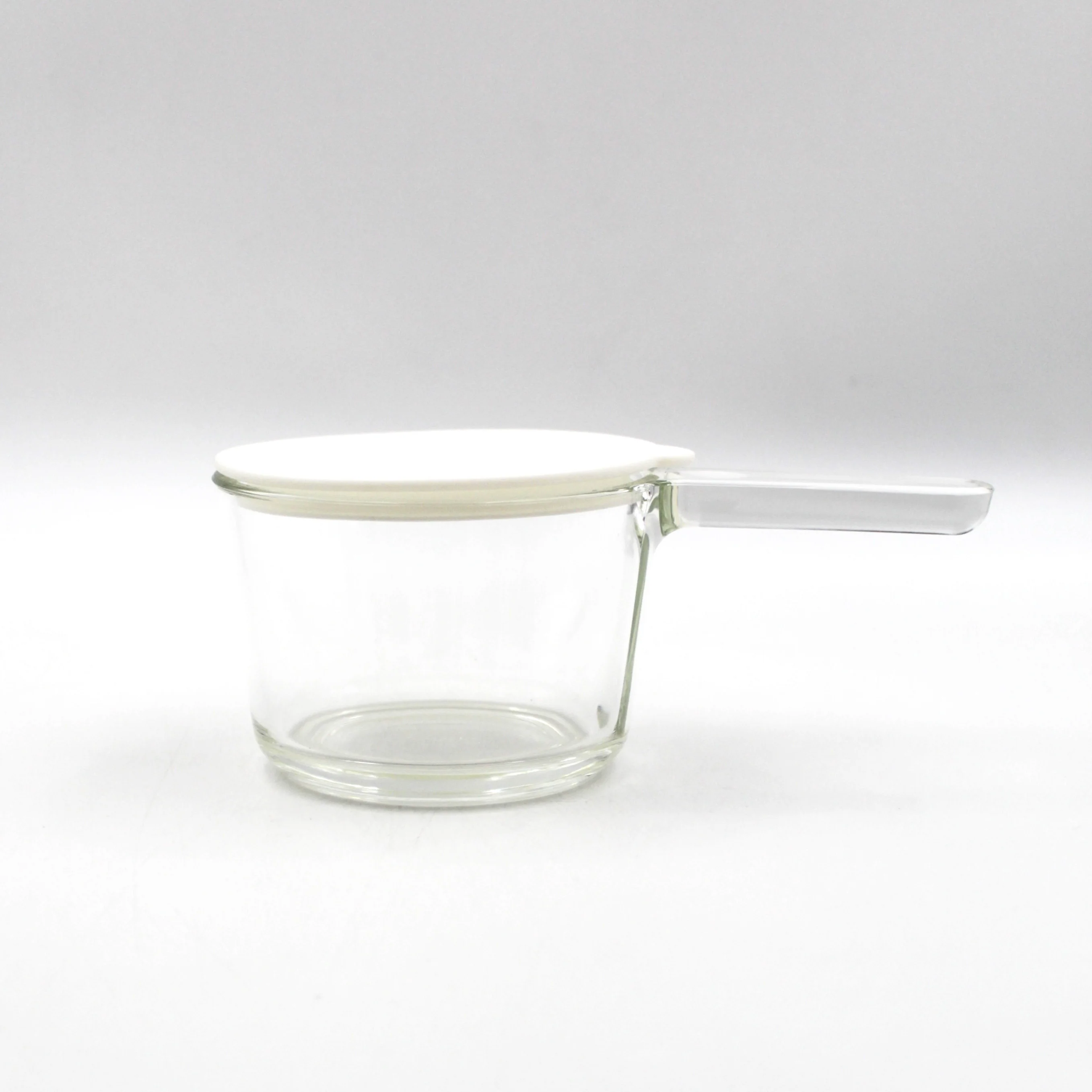 One-Handle Glass Petite Pot with Silicone Lid - Image 2