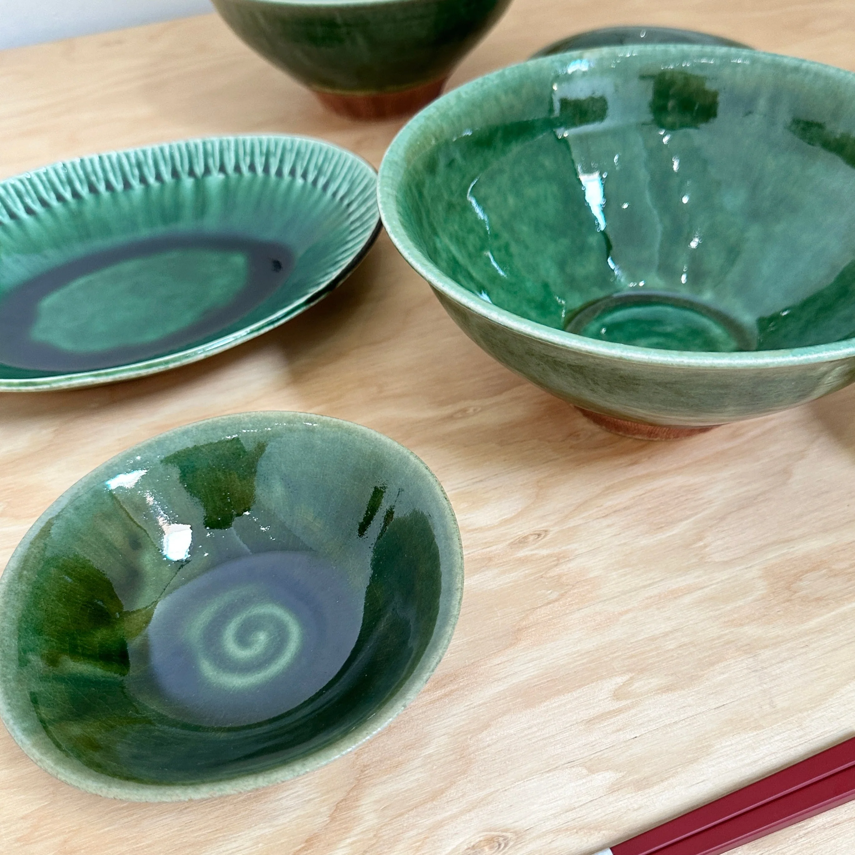 Oribe Deformed Square Kobachi Bowl - Image 8