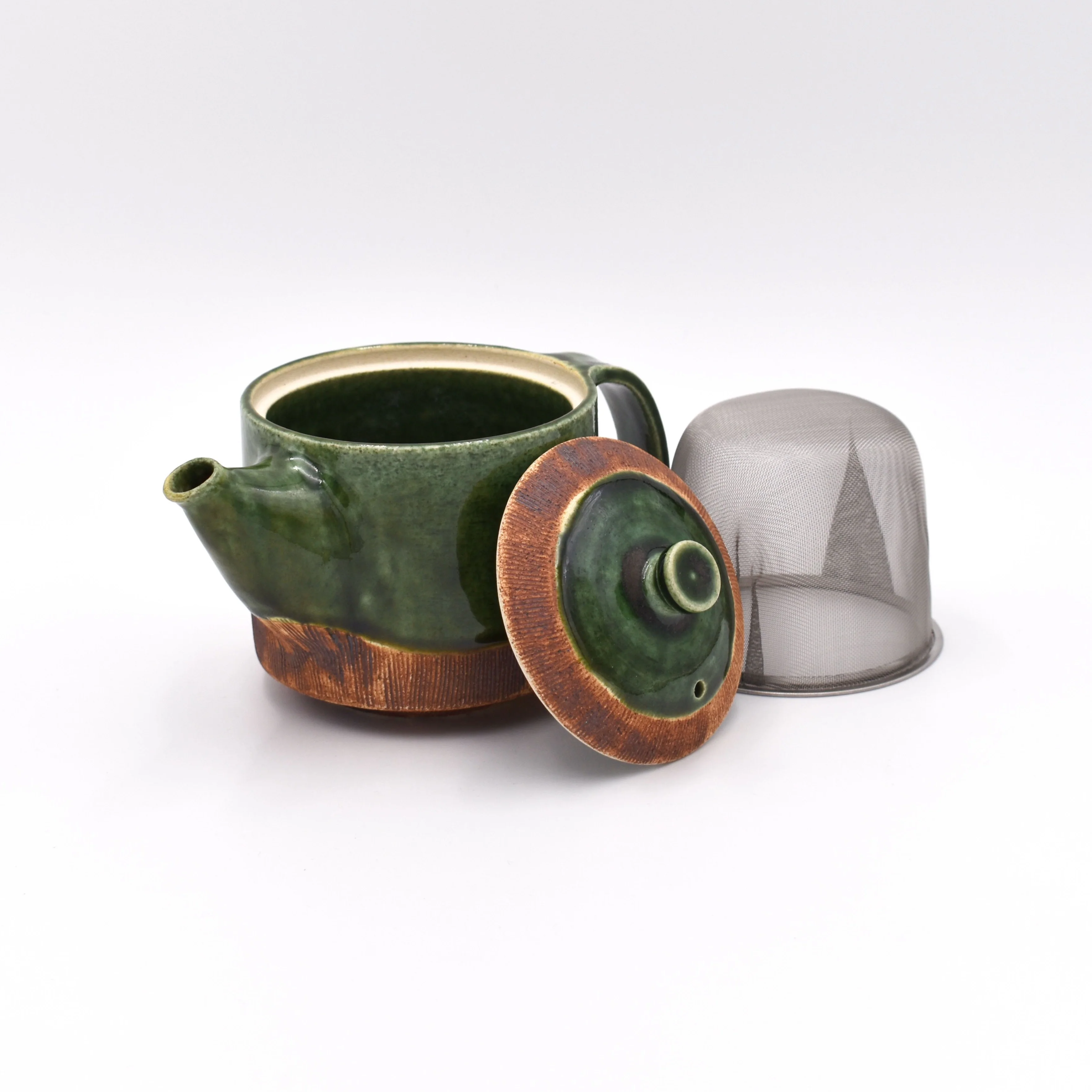 Oribe-Kushime Kittate Tea Pot - Image 3