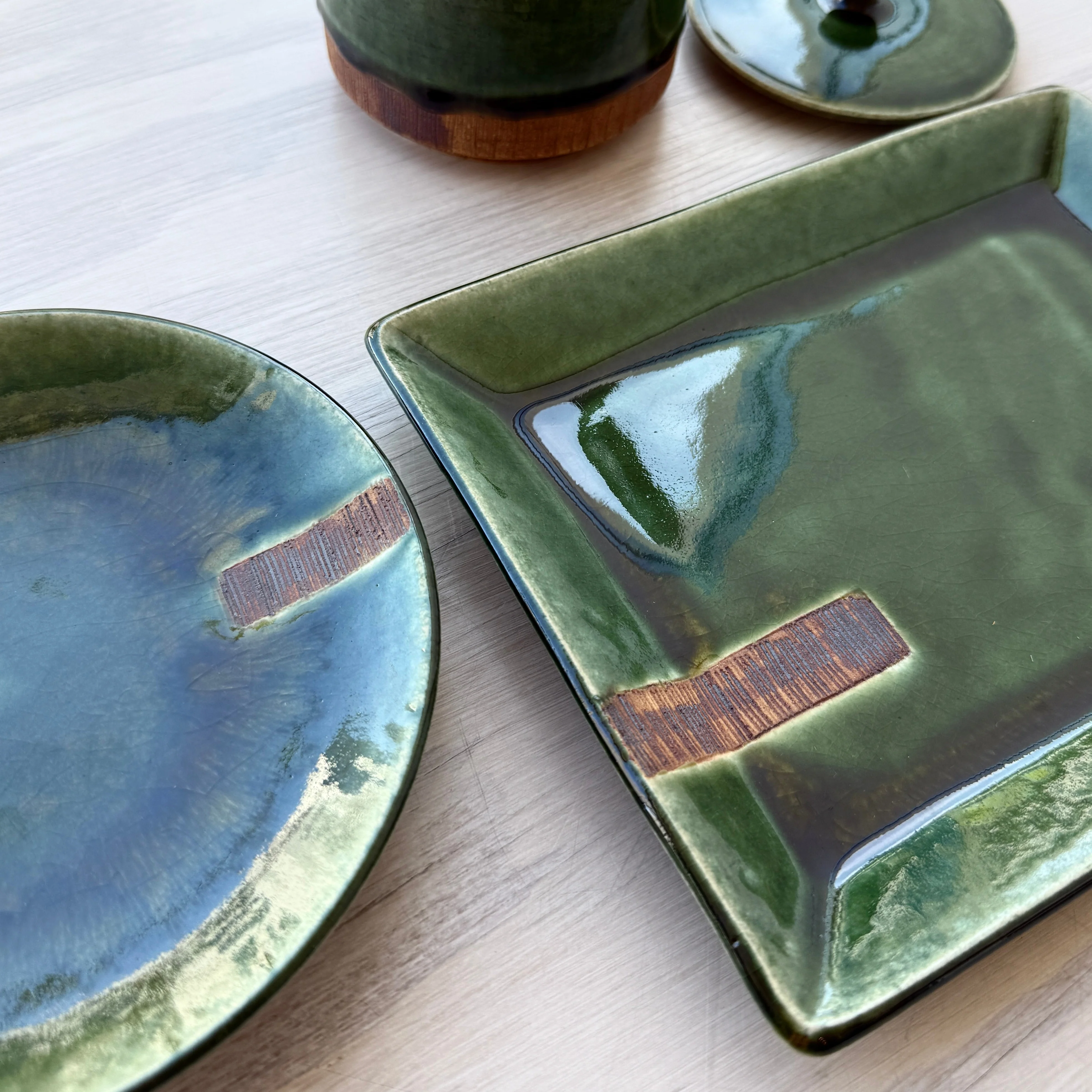 Oribe-Kushime Rectangular Plate - Image 10
