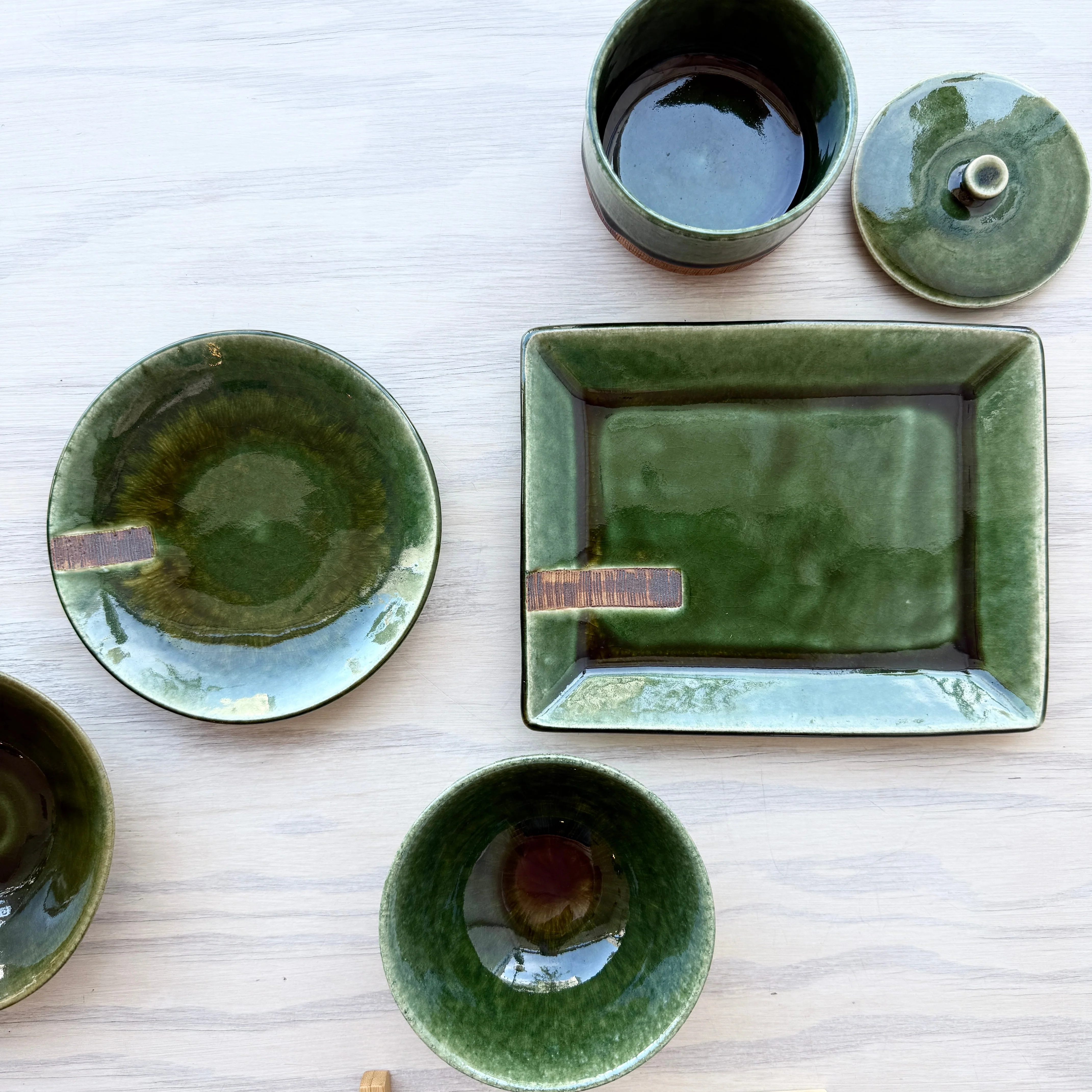 Oribe-Kushime Rectangular Plate - Image 9