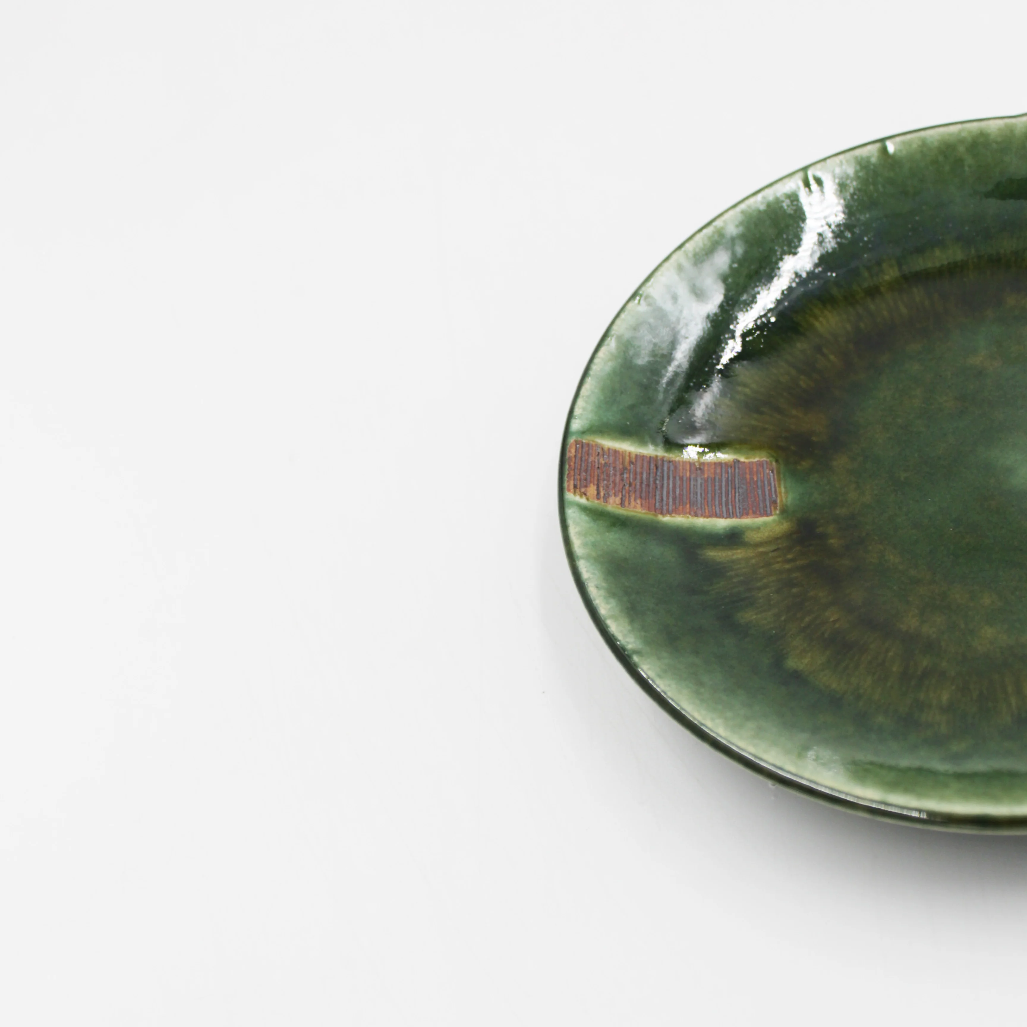 Oribe-Kushime Round Plate (6.5") - Image 4
