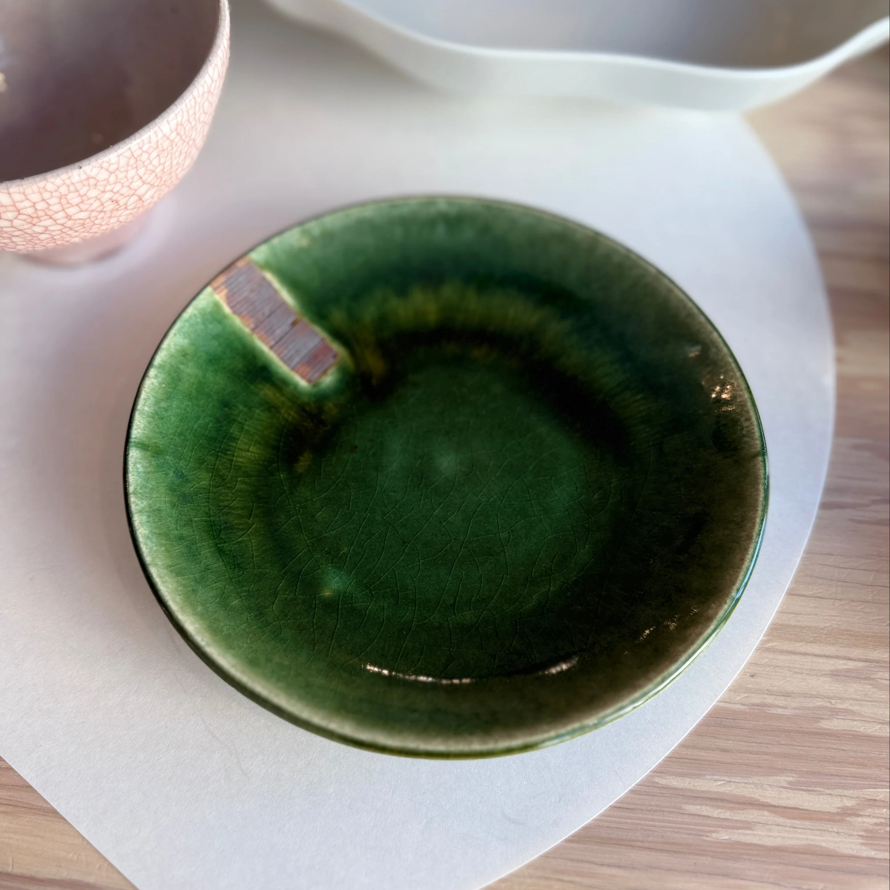 Oribe-Kushime Round Plate (6.5") - Image 8