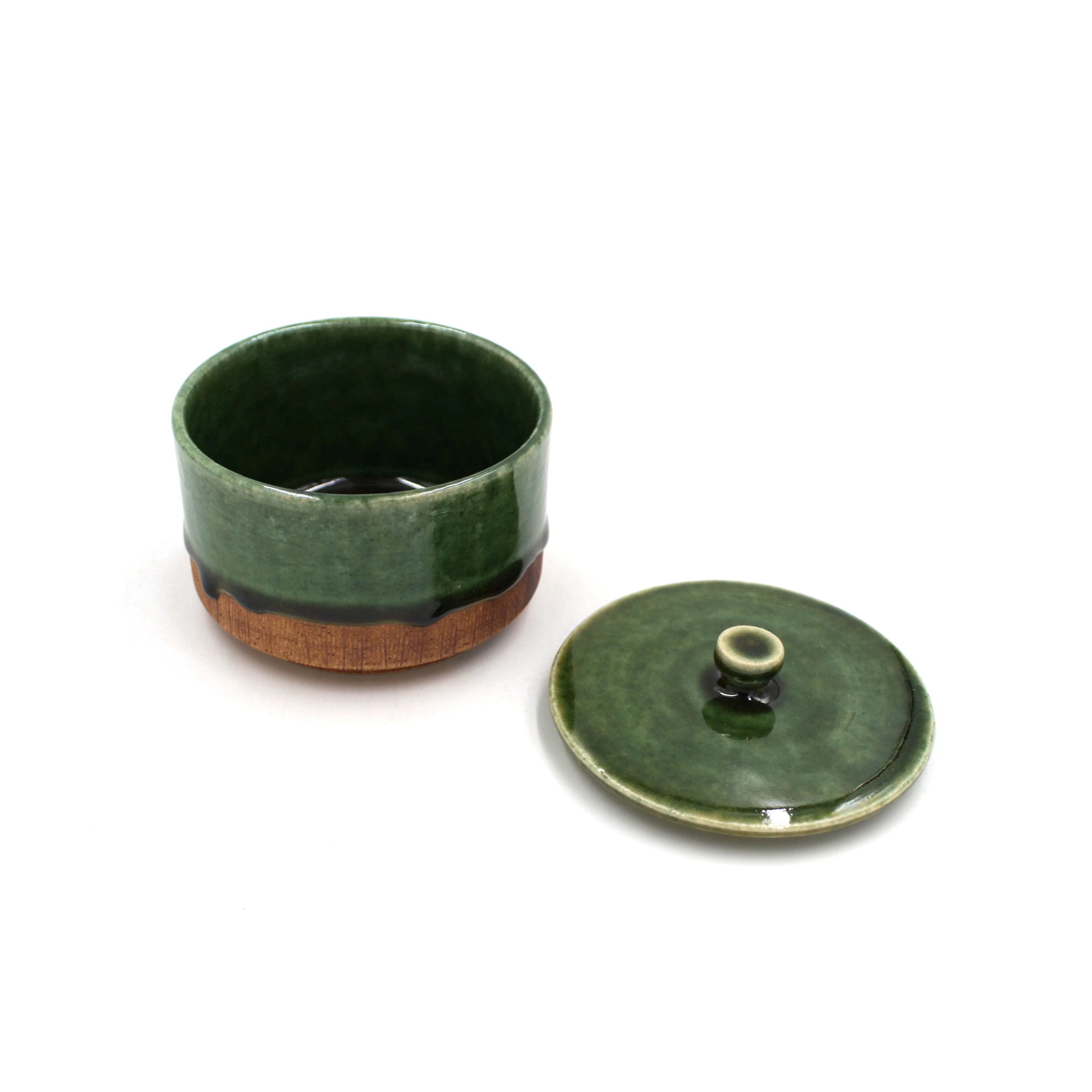 Oribe-Kushime Small Bowl with Lid - Image 3