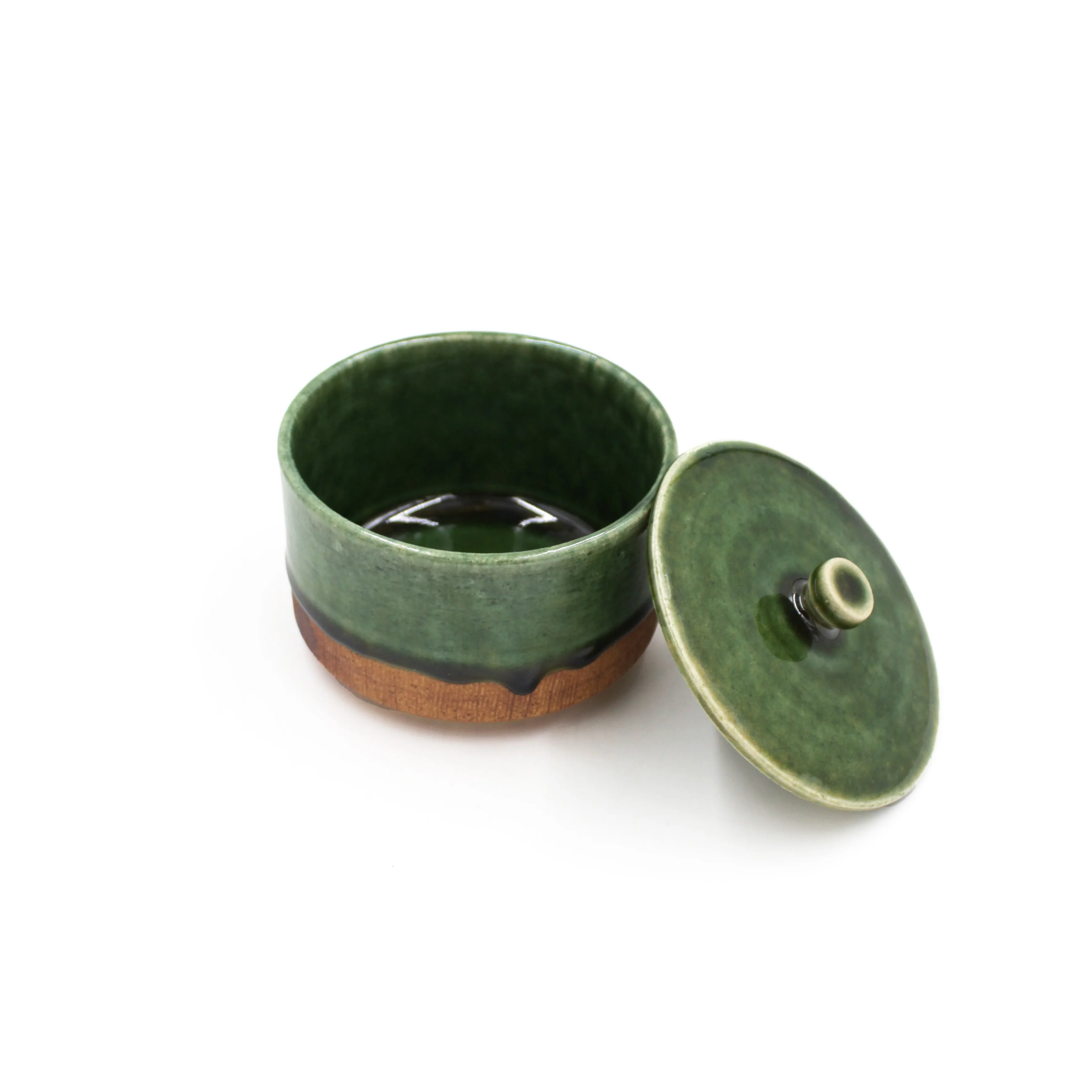 Oribe-Kushime Small Bowl with Lid - Image 5