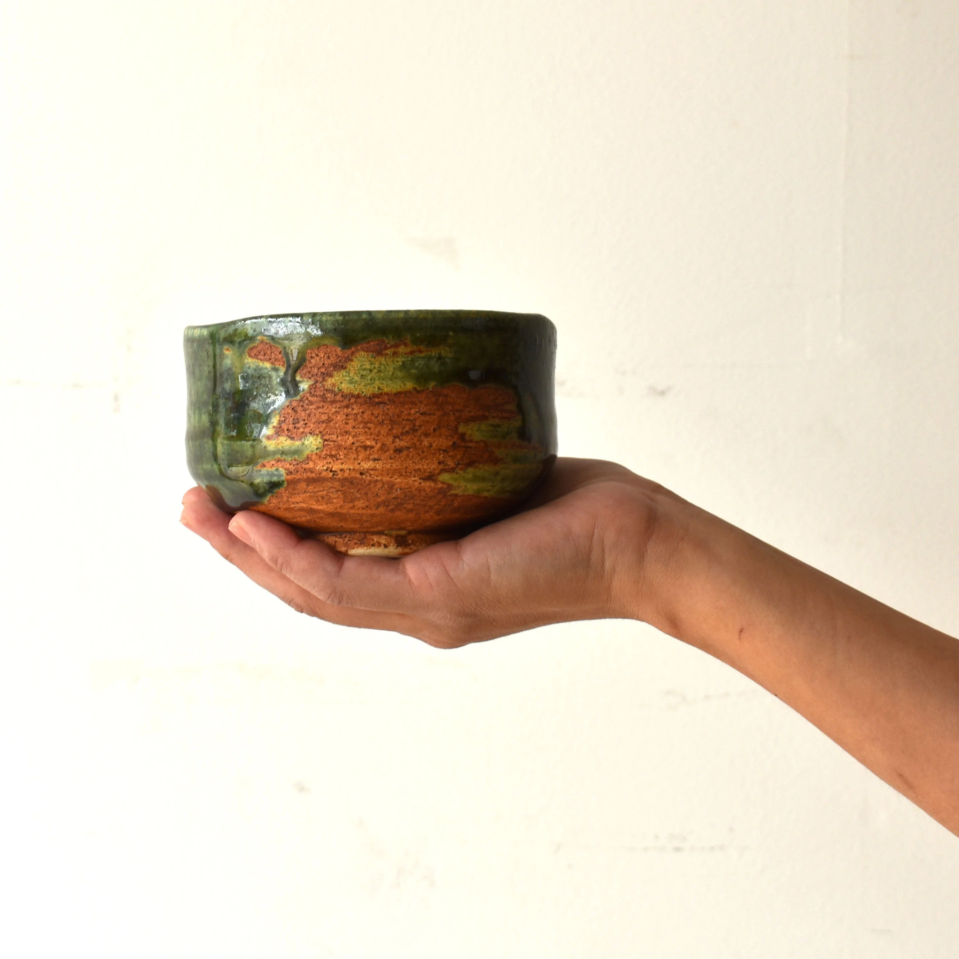 Oribe-Nagashi Matcha Bowl - Image 6