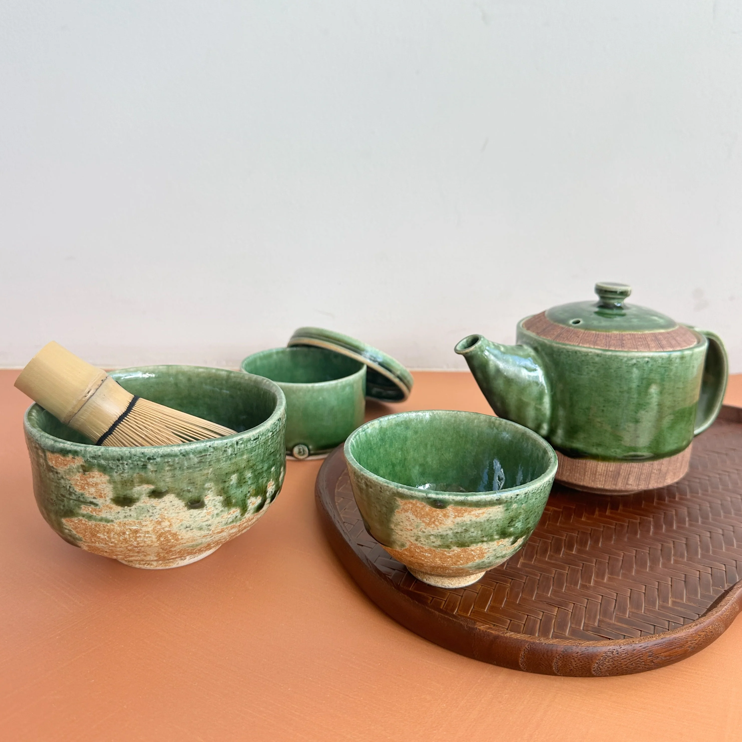 Oribe-Nagashi Matcha Bowl - Image 7