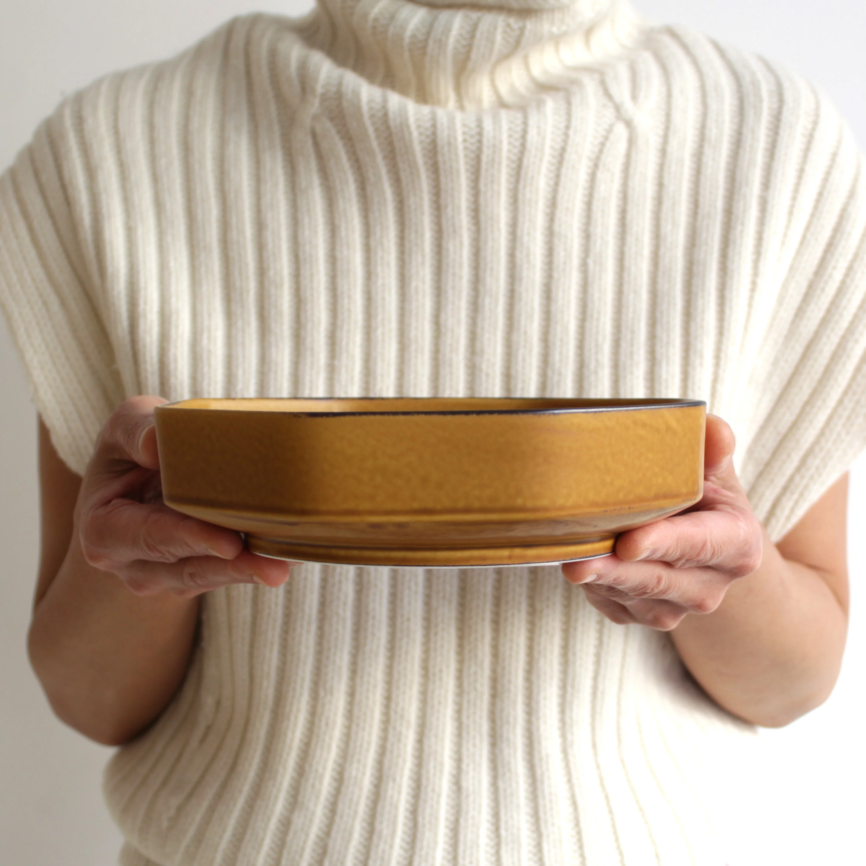 Tsudoi Smokey Mustard Octagon Basin - Image 10