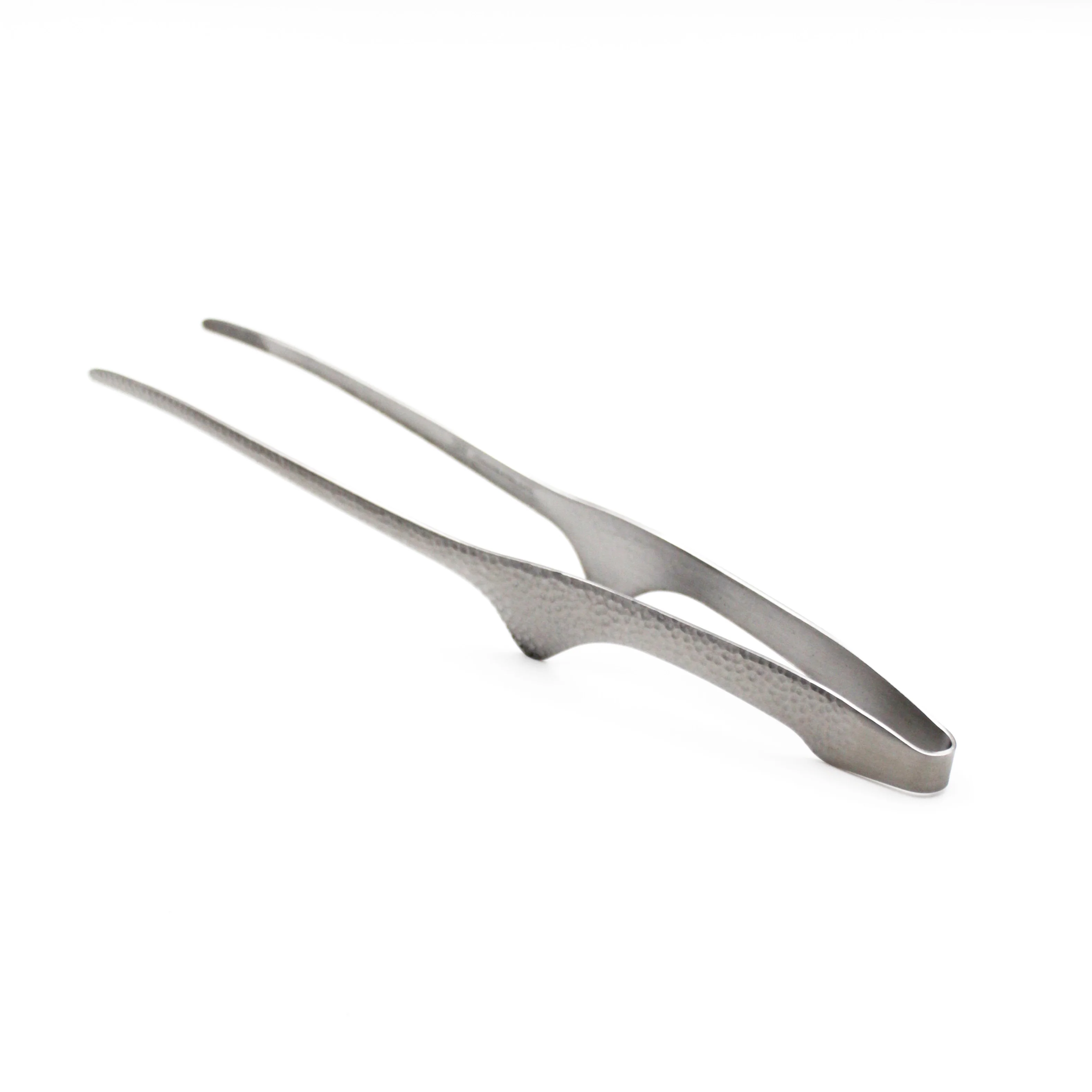 Stainless Steel Skinny Tongs Premium (Hammered Finish) - Image 2