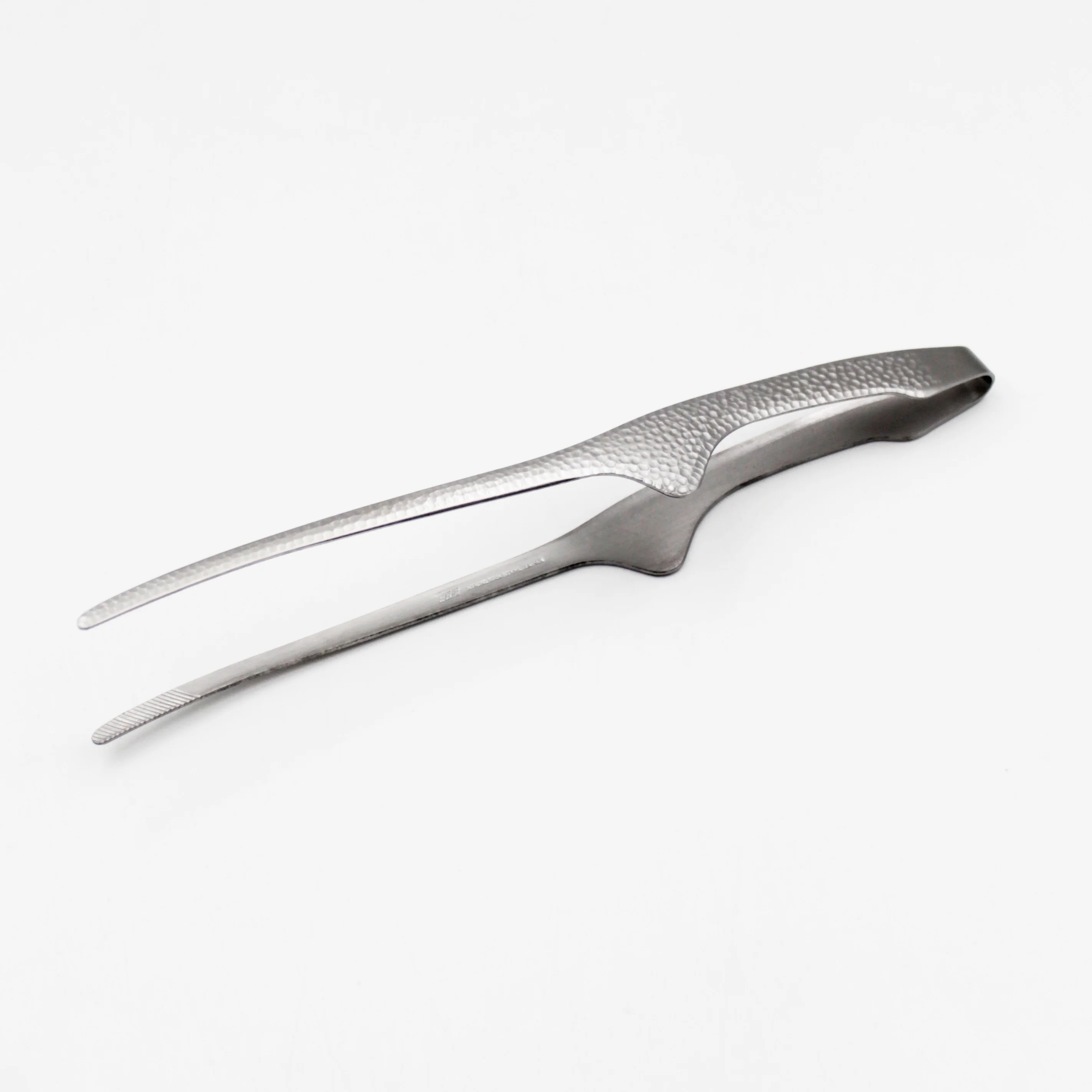 Stainless Steel Skinny Tongs Premium (Hammered Finish) - Image 5