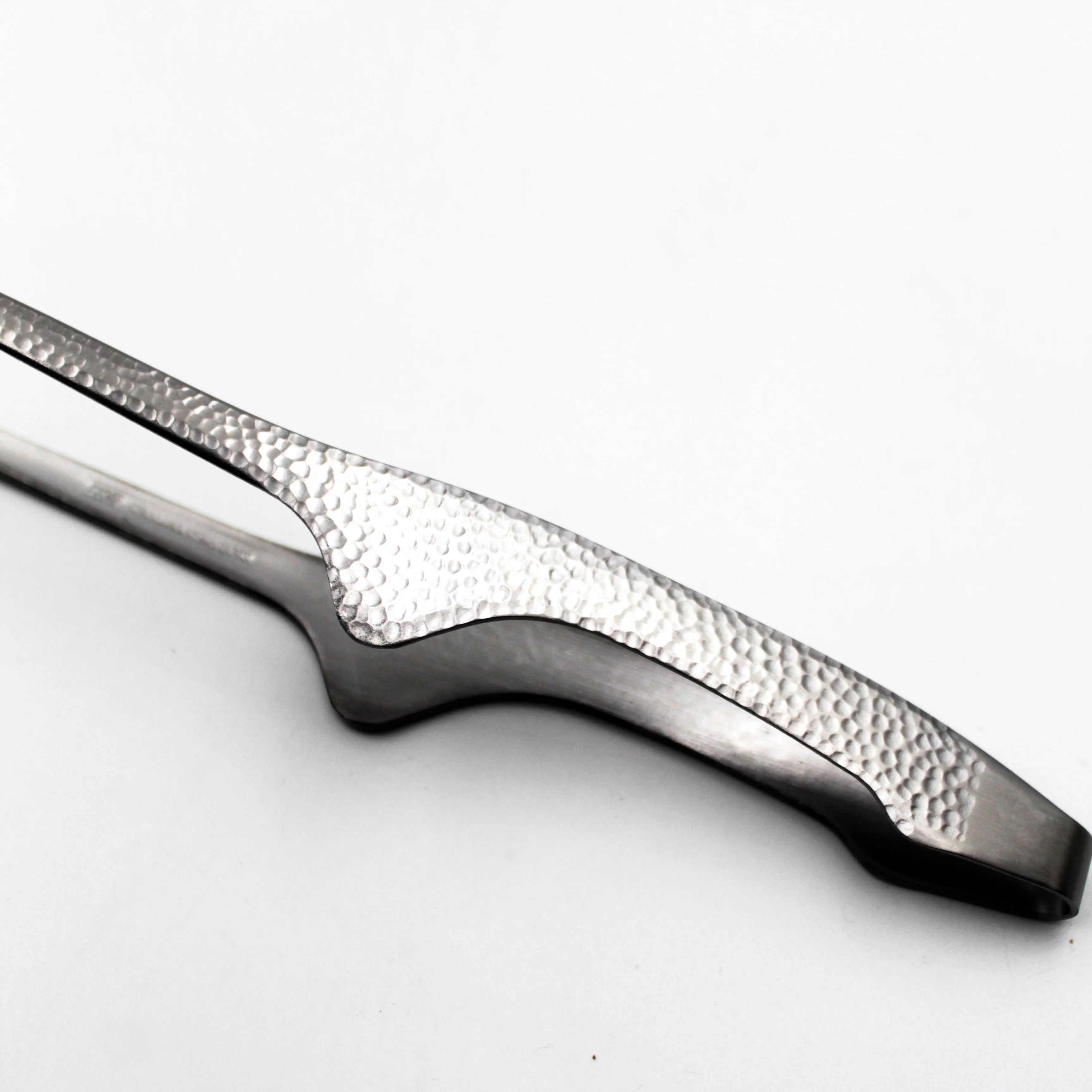 Stainless Steel Skinny Tongs Premium (Hammered Finish) - Image 6