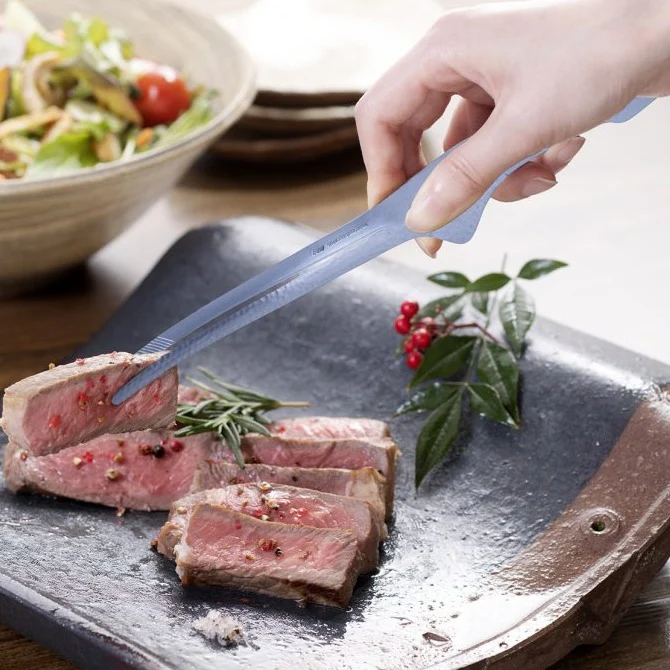 Stainless Steel Skinny Tongs Premium (Hammered Finish) - Image 9