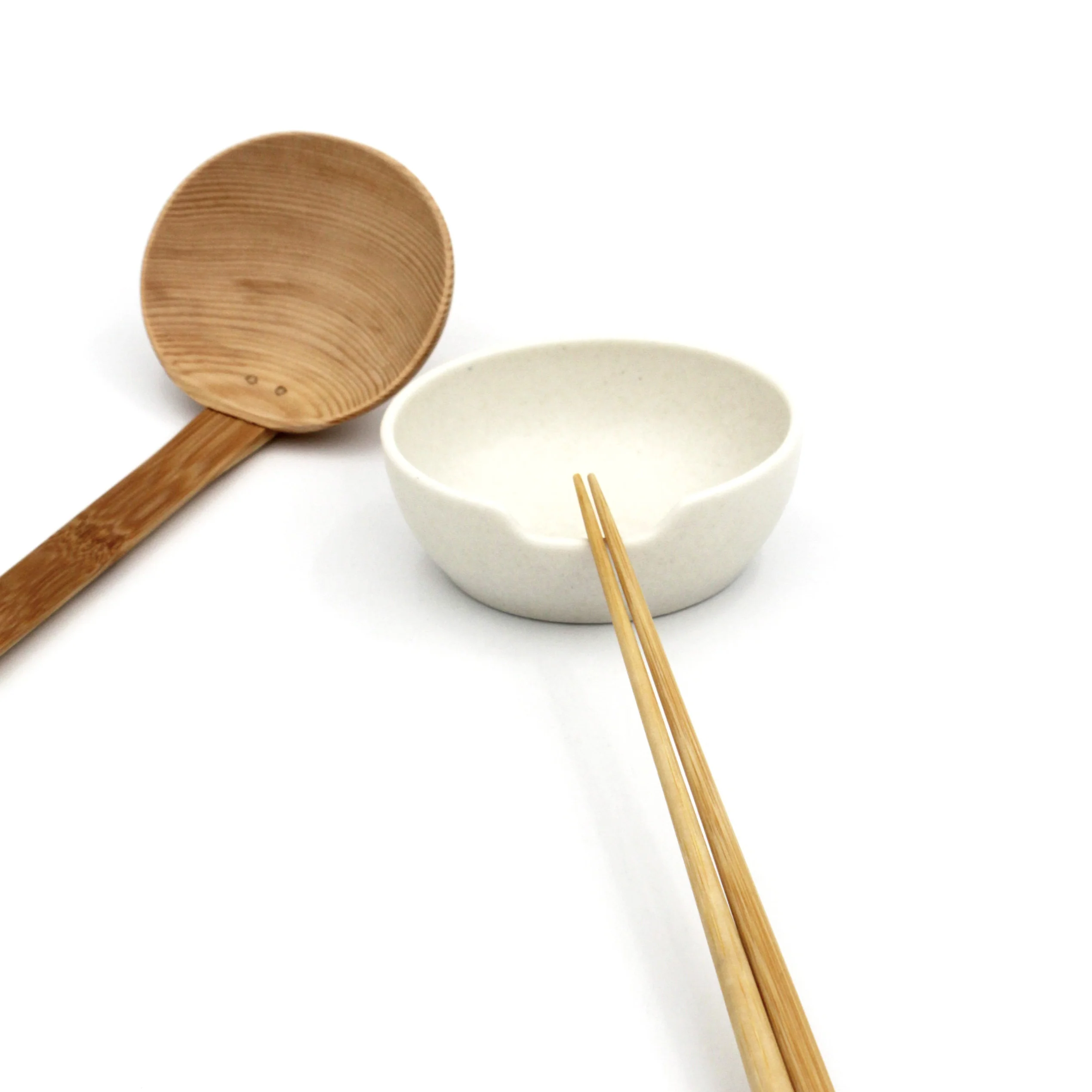 White Porcelain Ladle and Utensil Stand - Image 6
